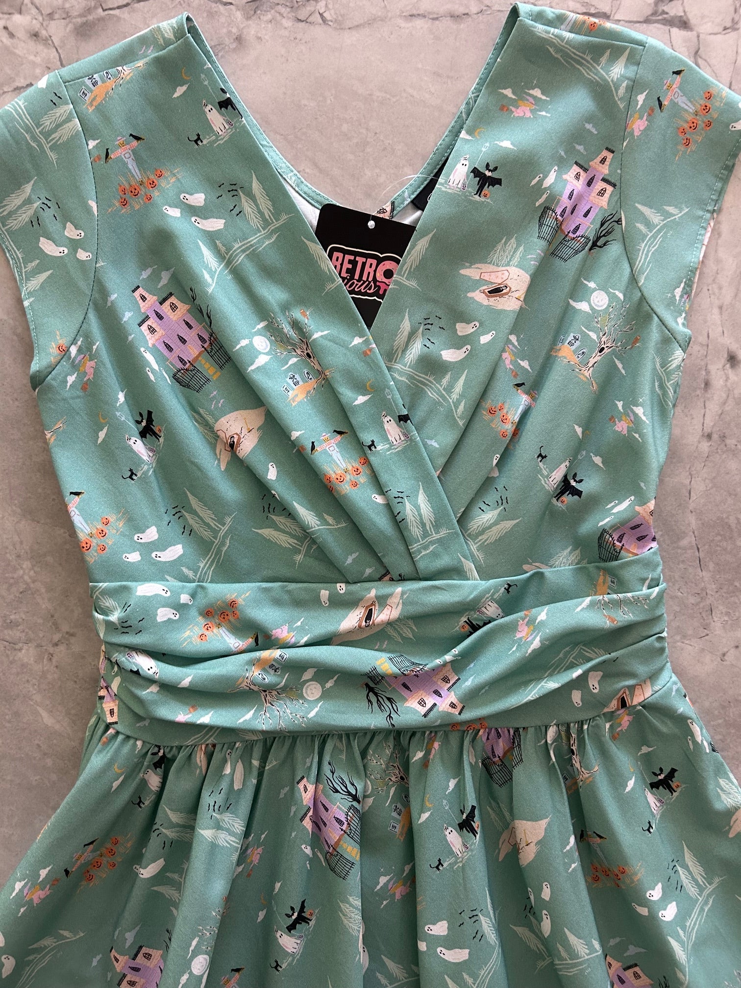 Retrolicious "Spooky Fun" Greta Vintage Inspired  Dress