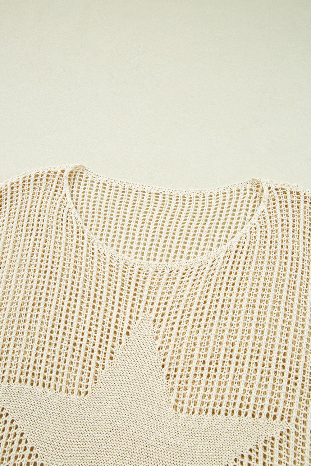 Nebula Nights Loose Knit Star Pattern Plus Size Sweater