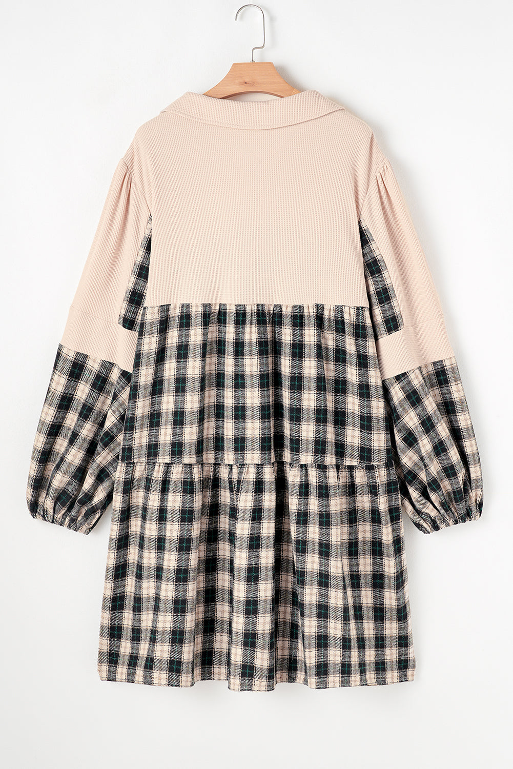 Starstruck Black & Tan Plaid  Plus Size Mini Dress