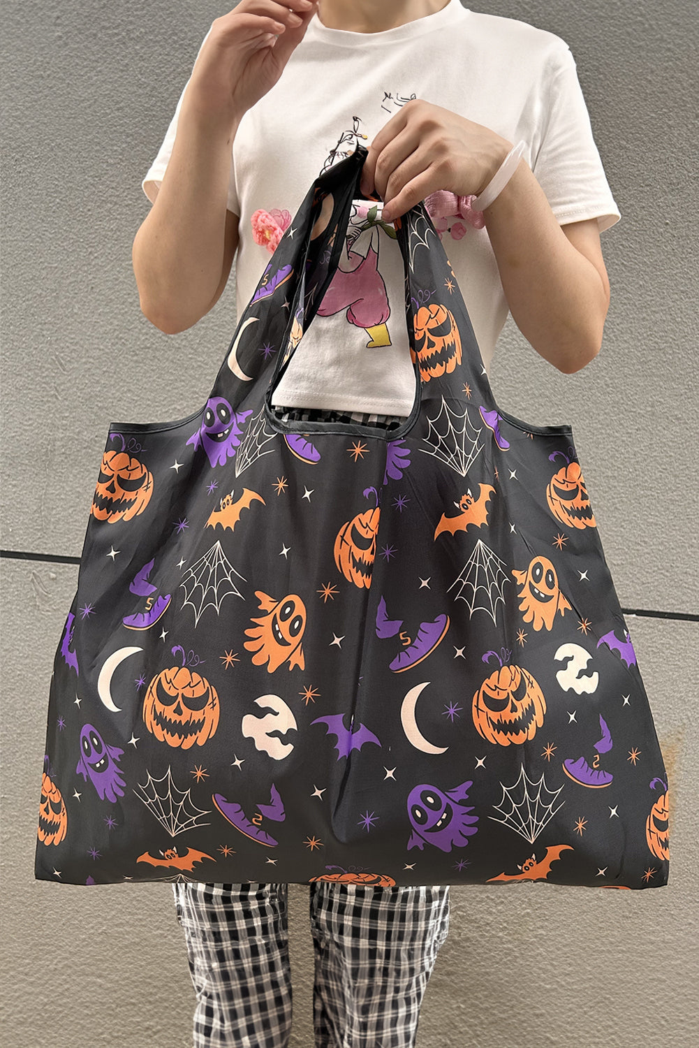 Black Hole Foldable Spooky Season Large Capacity Tote
