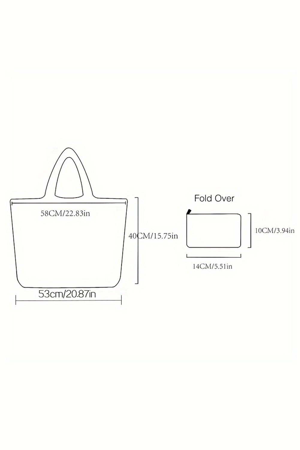 Black Hole Foldable Spooky Season Large Capacity Tote