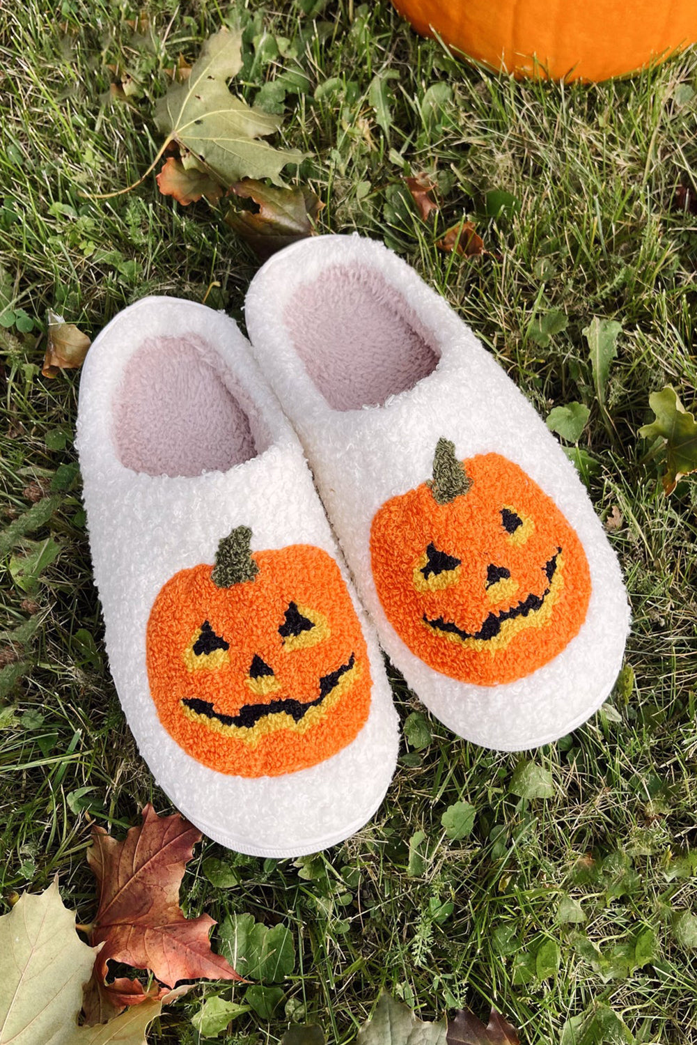 Pumpkin Patch Stardust Plush Slippers