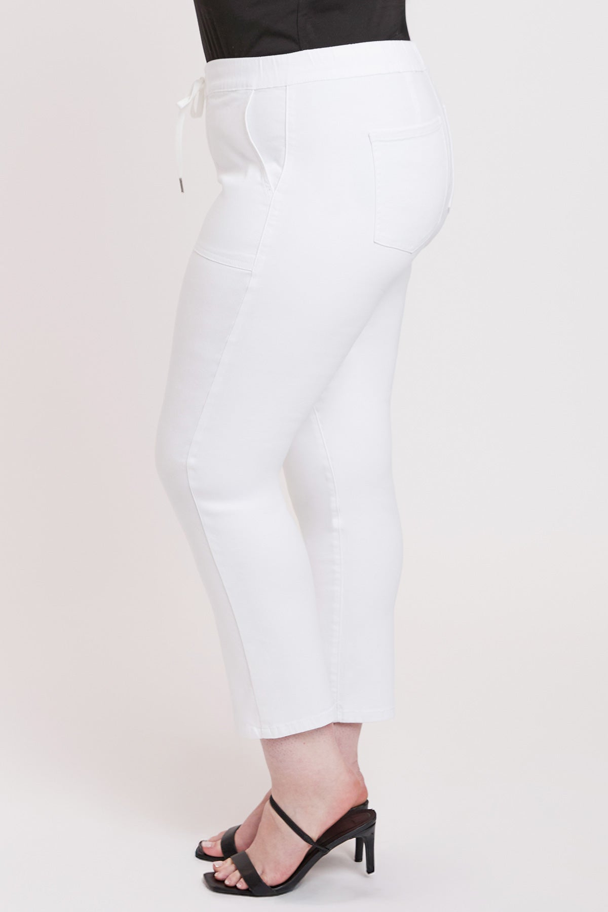 YMI Jeans Women's Plus High Rise Pull On Straight Leg Jogger