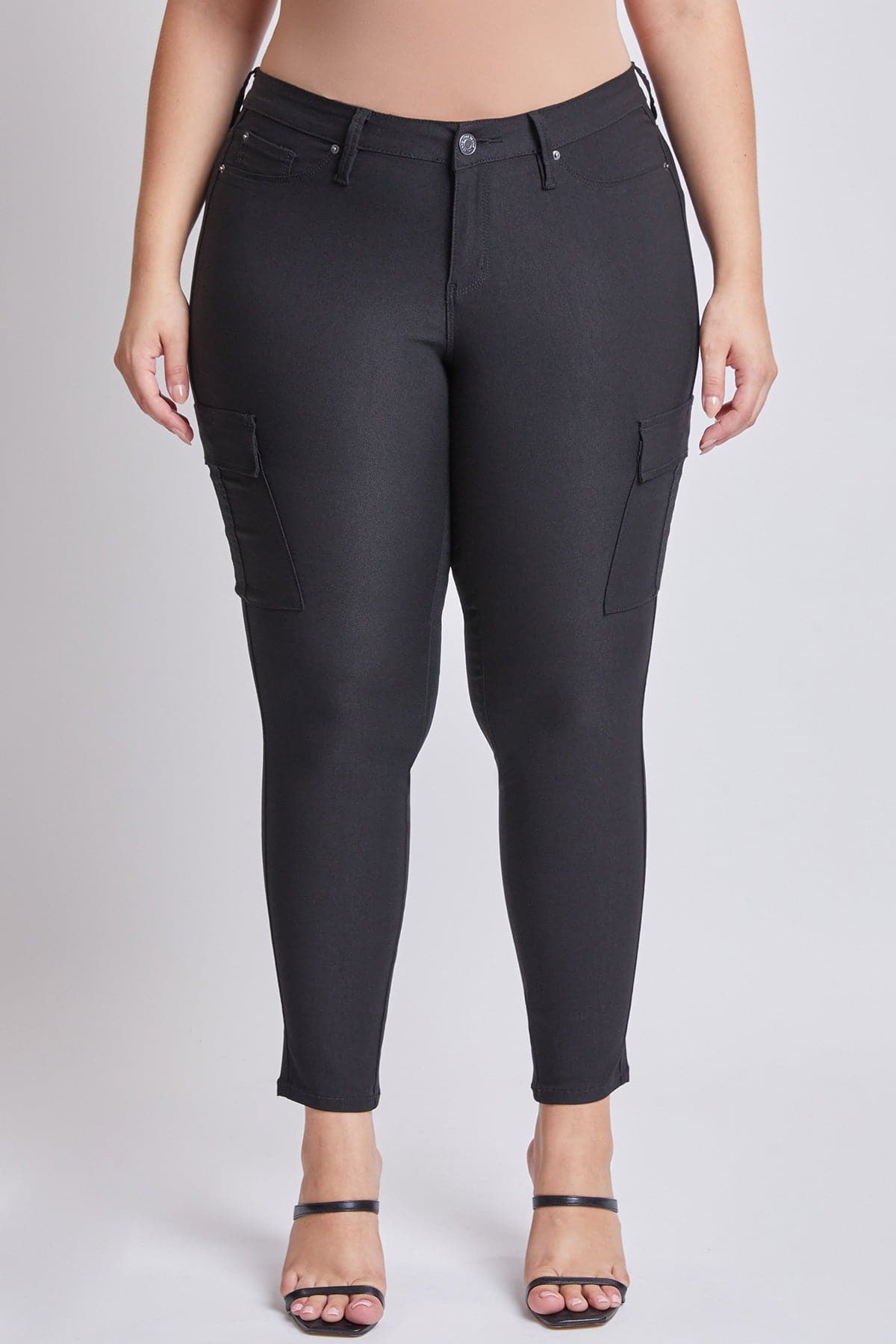 YMI Jeans Women's Plus Hyperstretch Skinny Cargo Pants