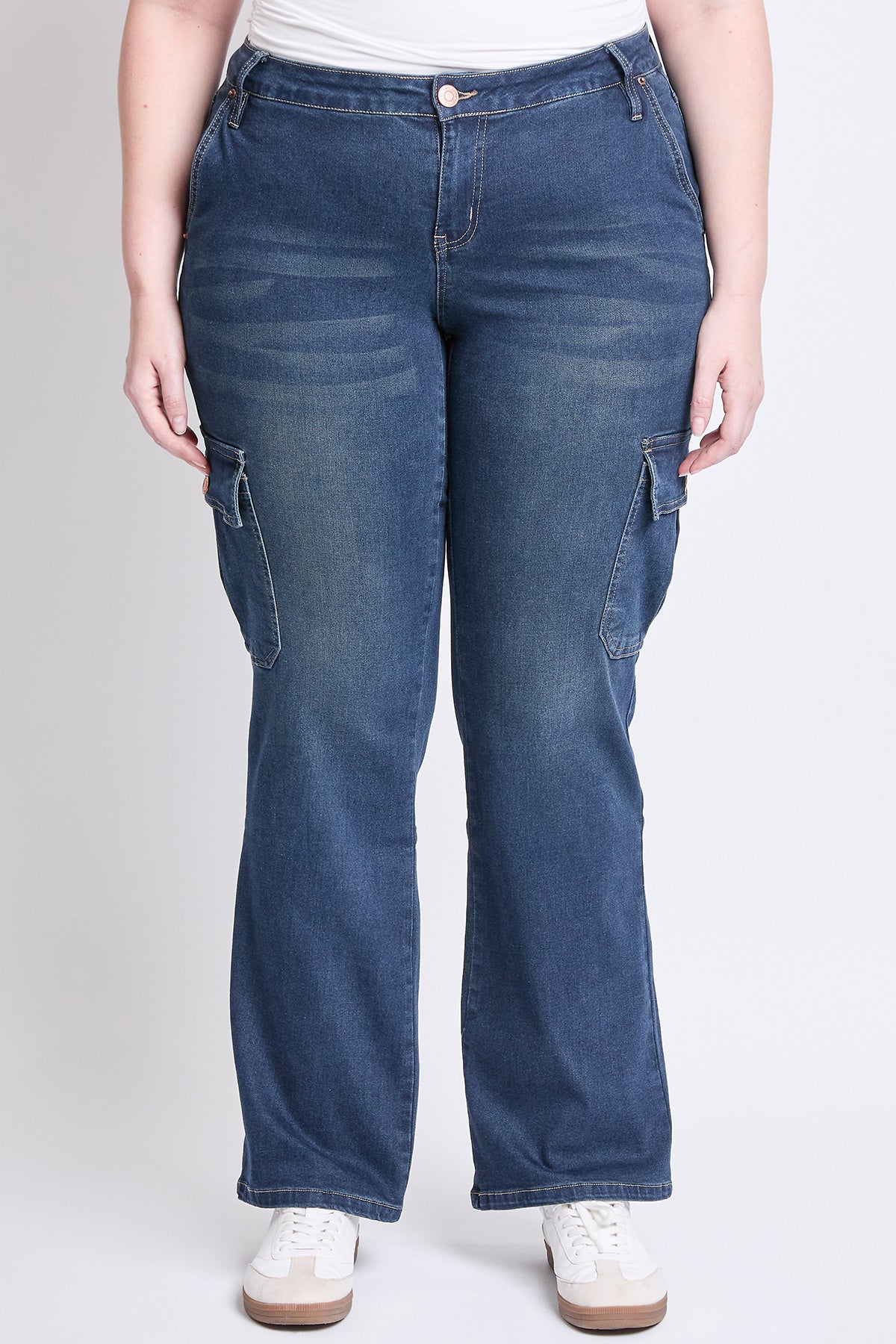 YMI Jeans  Women's Plus Low Rise Straight Leg Skater Jeans