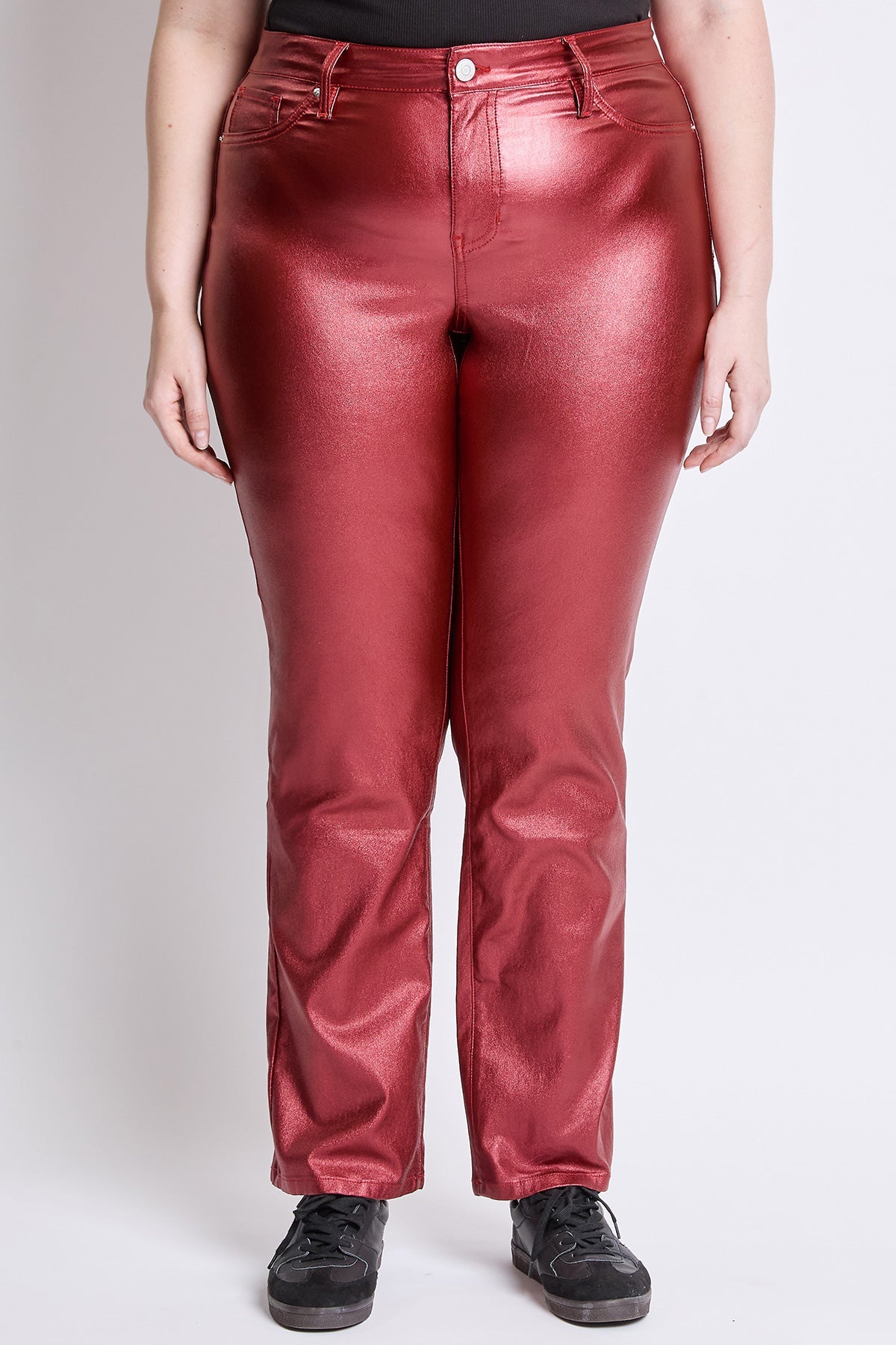 YMI Jeans  Plus Hyperstretch Straight Leg Metallic Pant