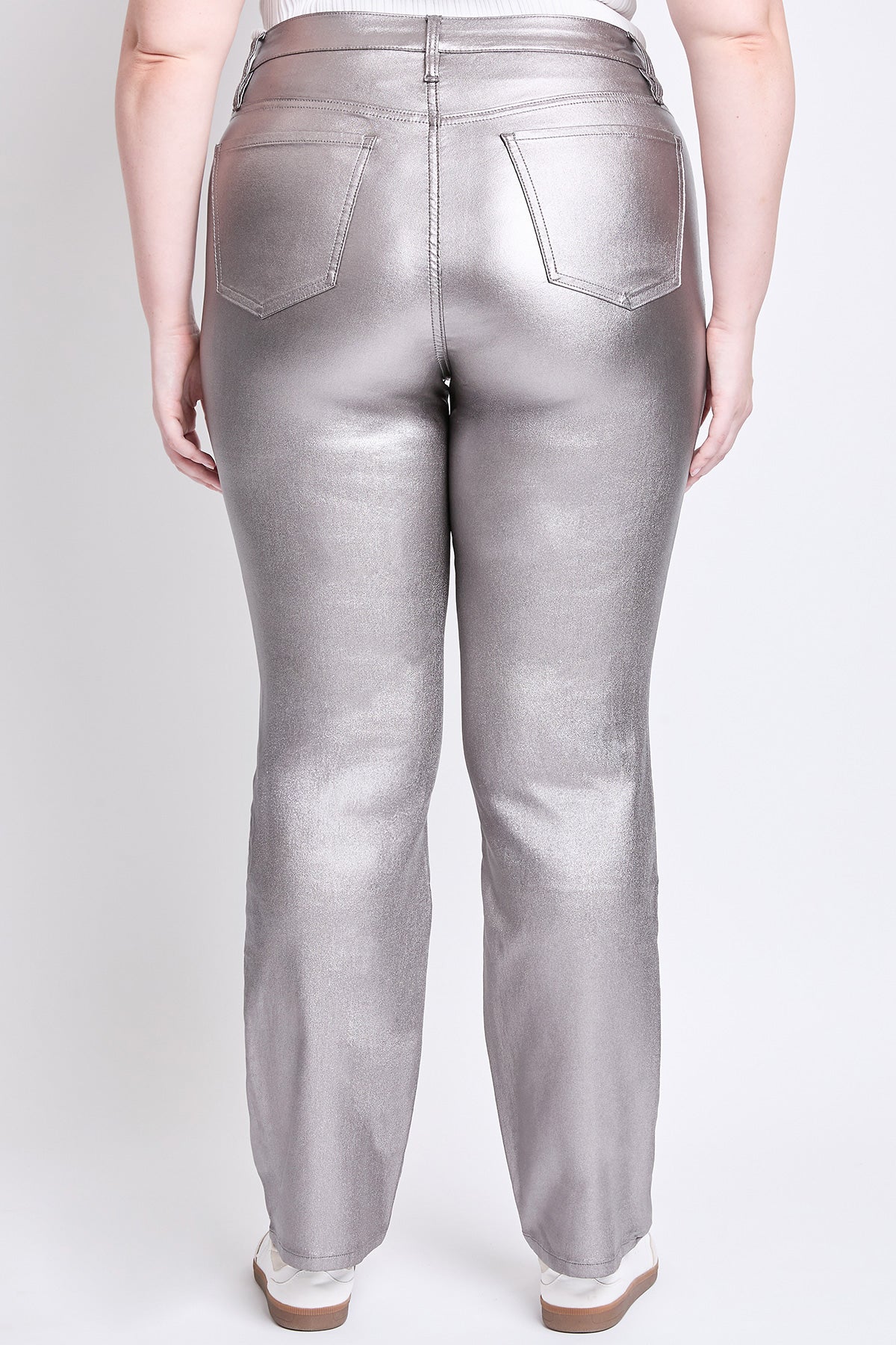 YMI Jeans  Plus Hyperstretch Straight Leg Metallic Pant