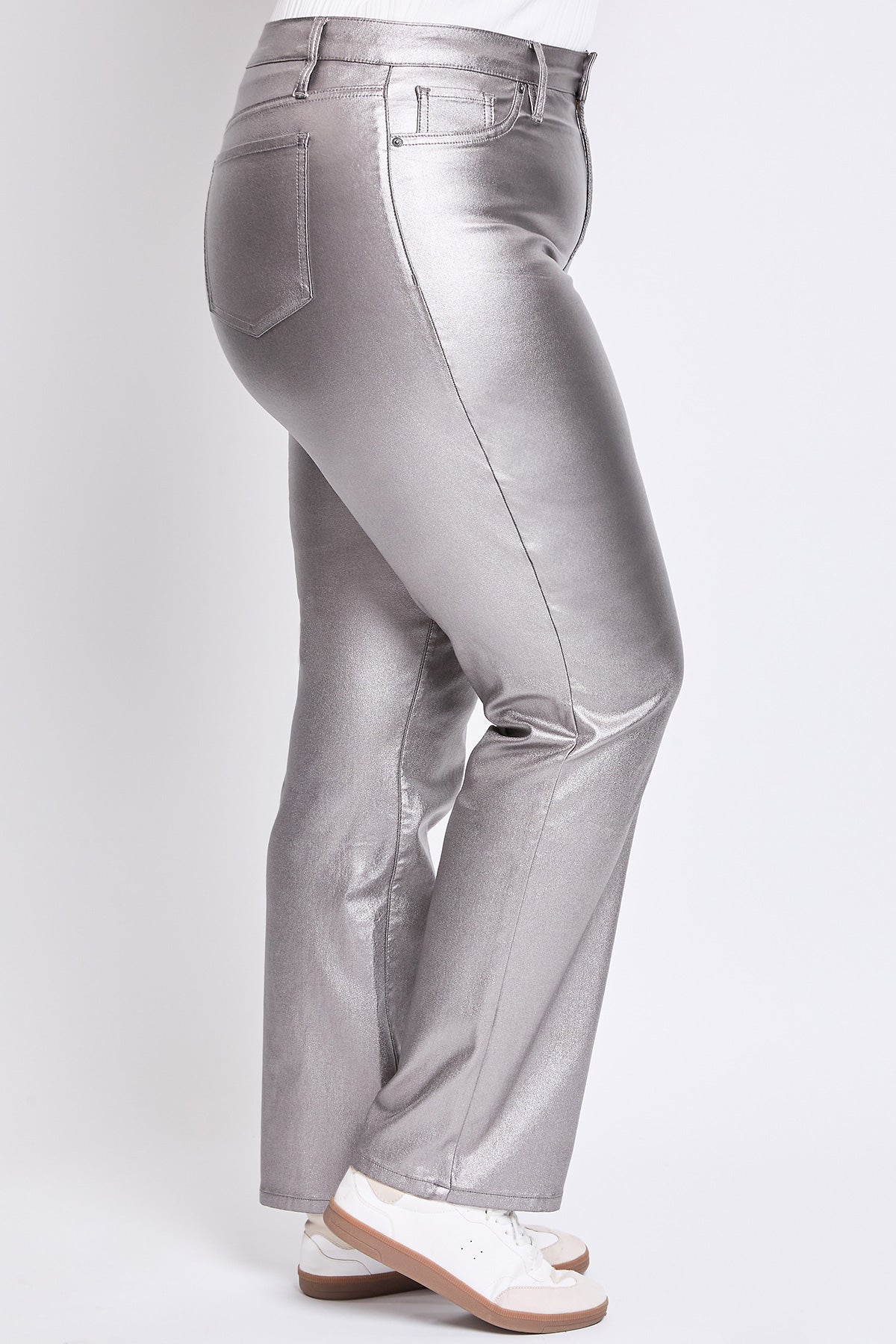 YMI Jeans  Plus Hyperstretch Straight Leg Metallic Pant