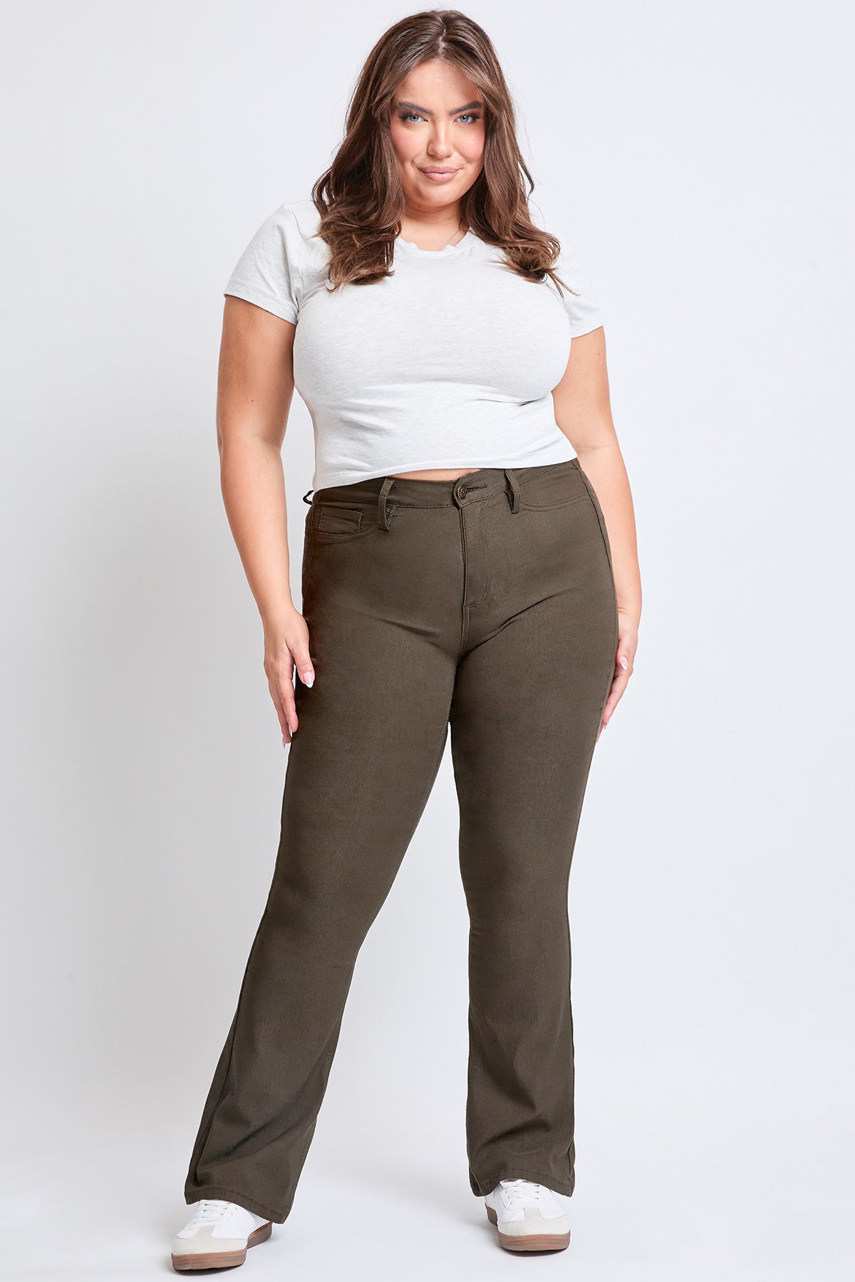 YMI Jeans Women's Plus Hyperstretch Flare Pants