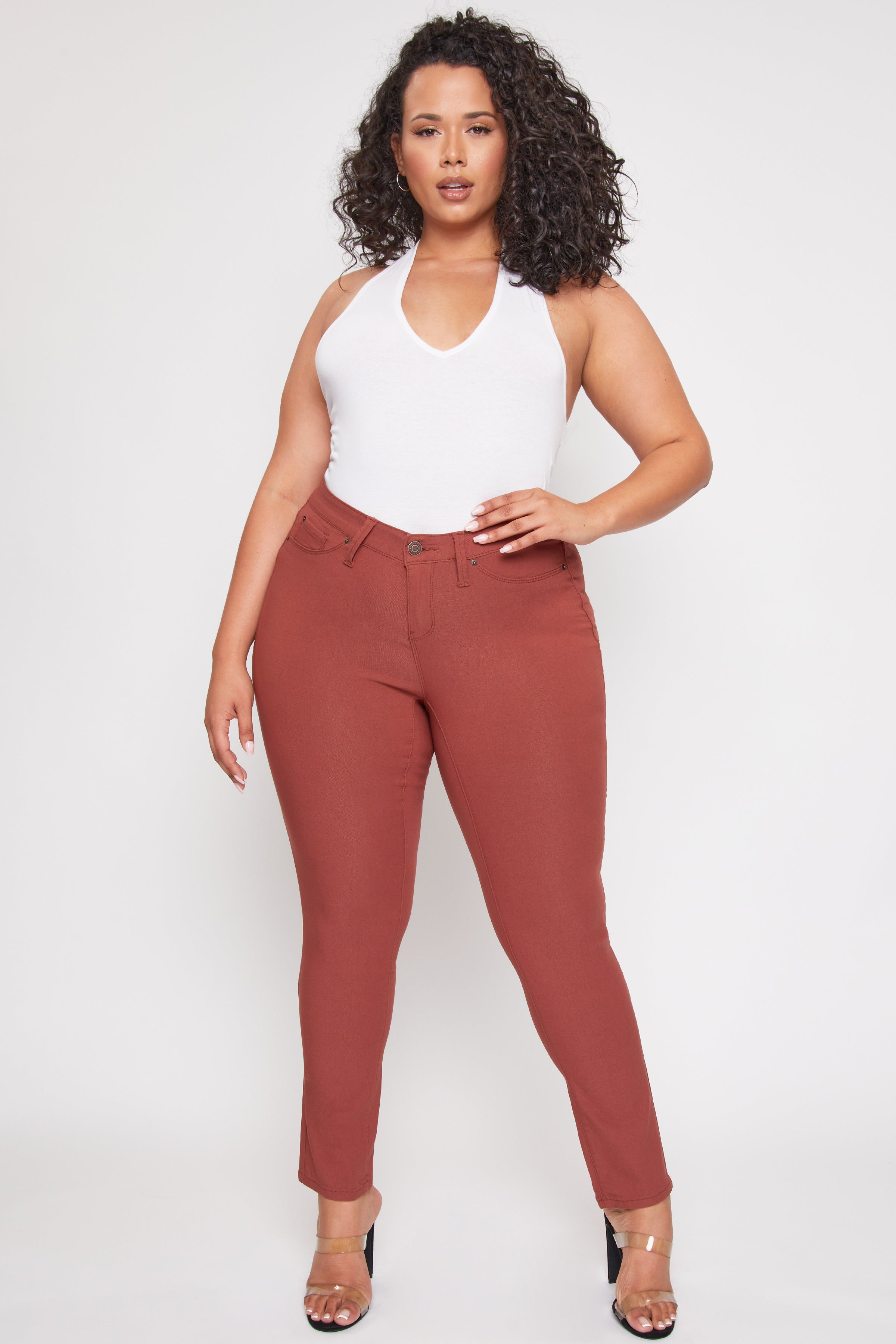 YMI Jeans Women's Plus Hyperstretch Skinny Pants