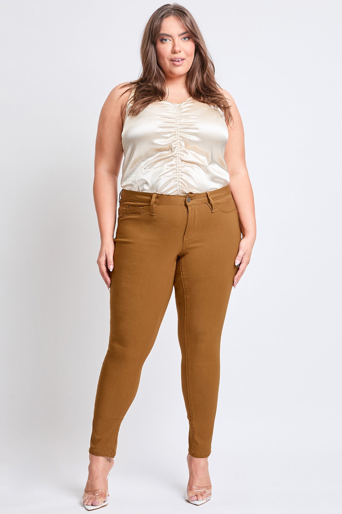 YMI Jeans Women's Plus Hyperstretch Skinny Pants