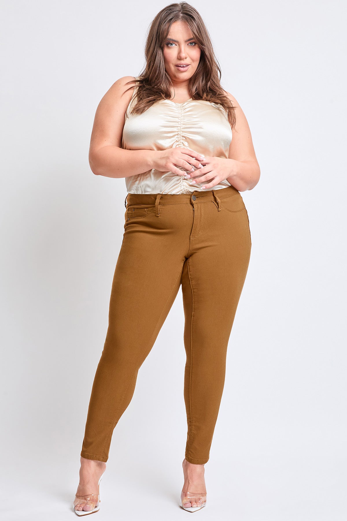 YMI Jeans Women's Plus Hyperstretch Skinny Pants