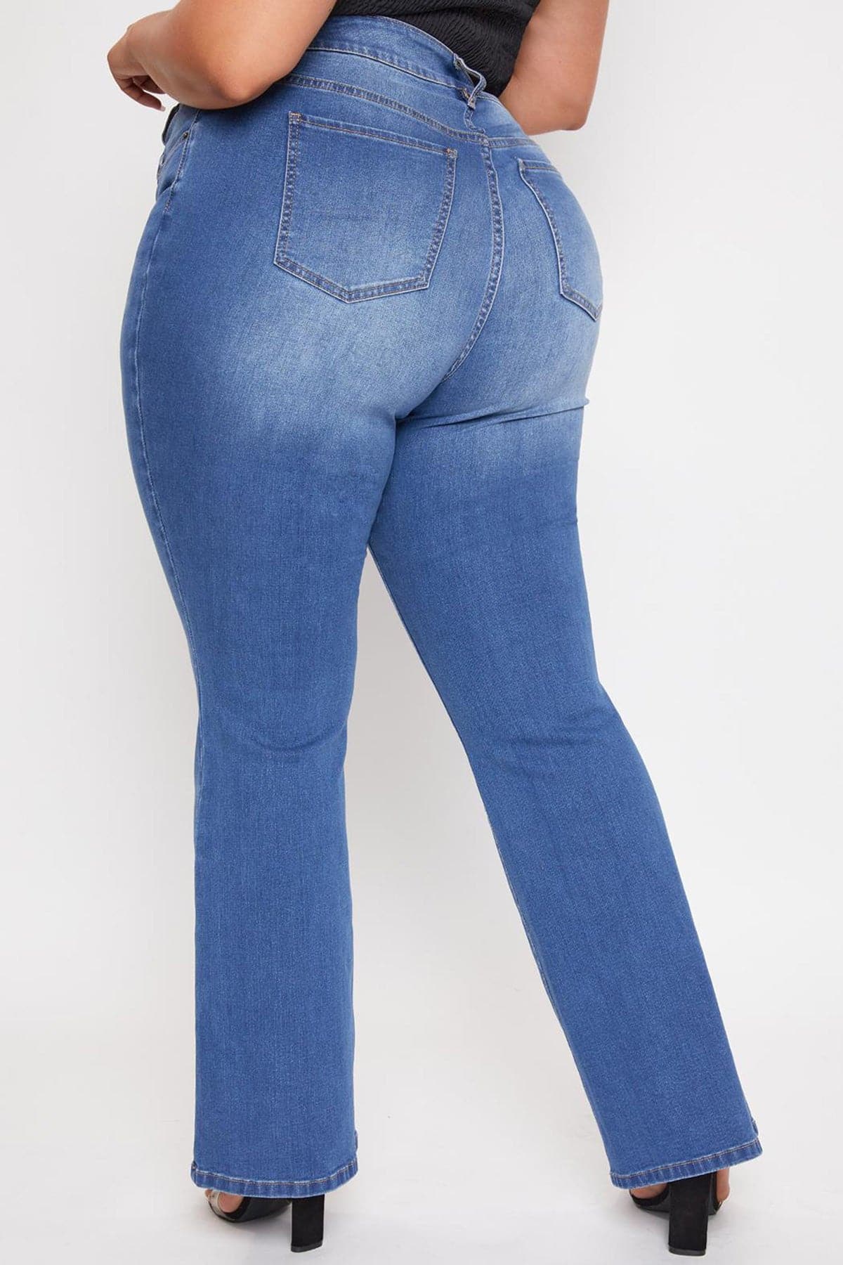 YMI Jeans Women's Plus Size Basic Flare Jeans