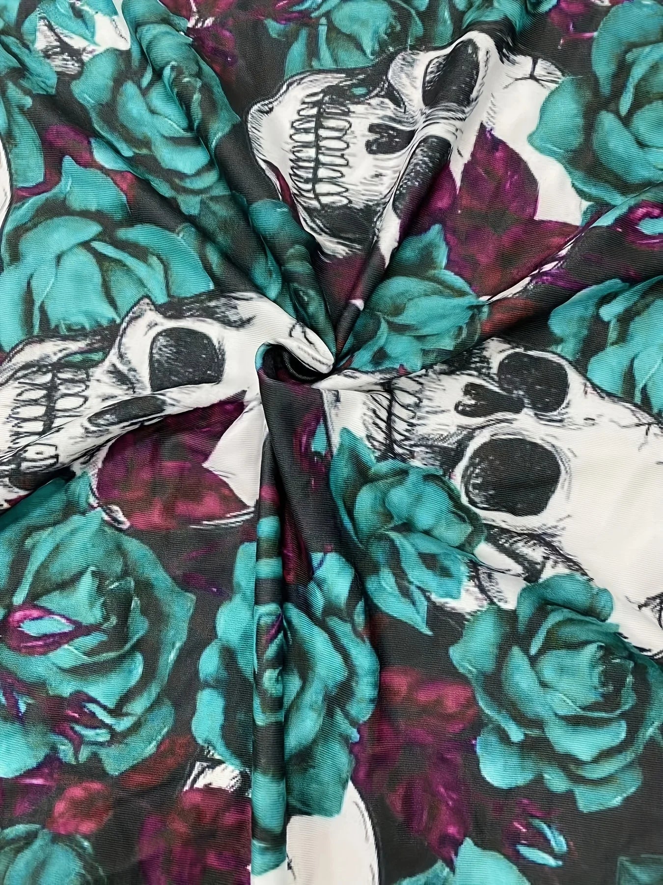 Stellar Skulls Camp Plus Size Top.