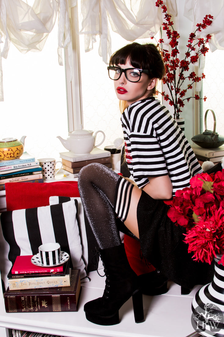 Kix'ies - Kaylee: Temptation at Twilight Thigh Highs. Petite to Plus Size