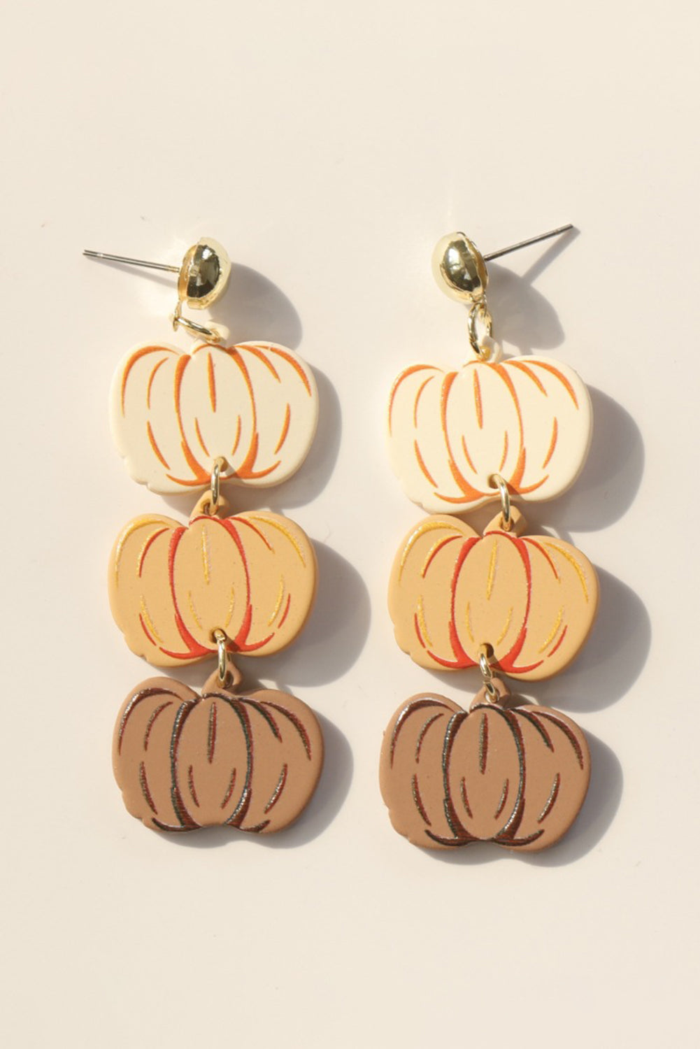 Pumpkin Patch Nebula Dangle Earrings