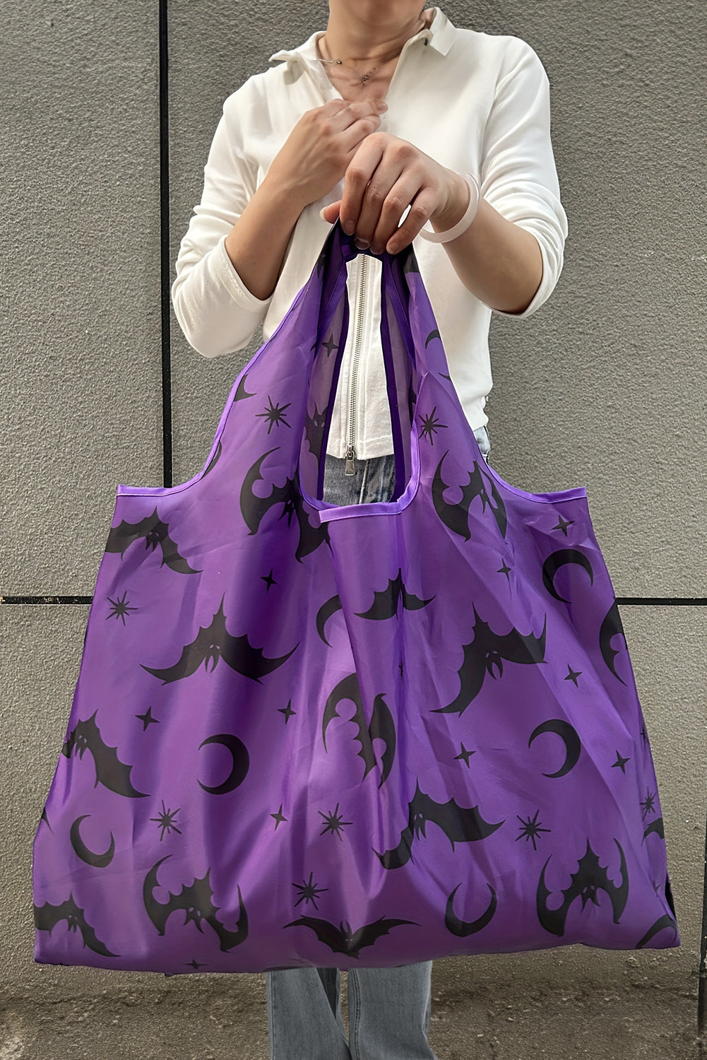 Black Hole Foldable Spooky Season Large Capacity Tote