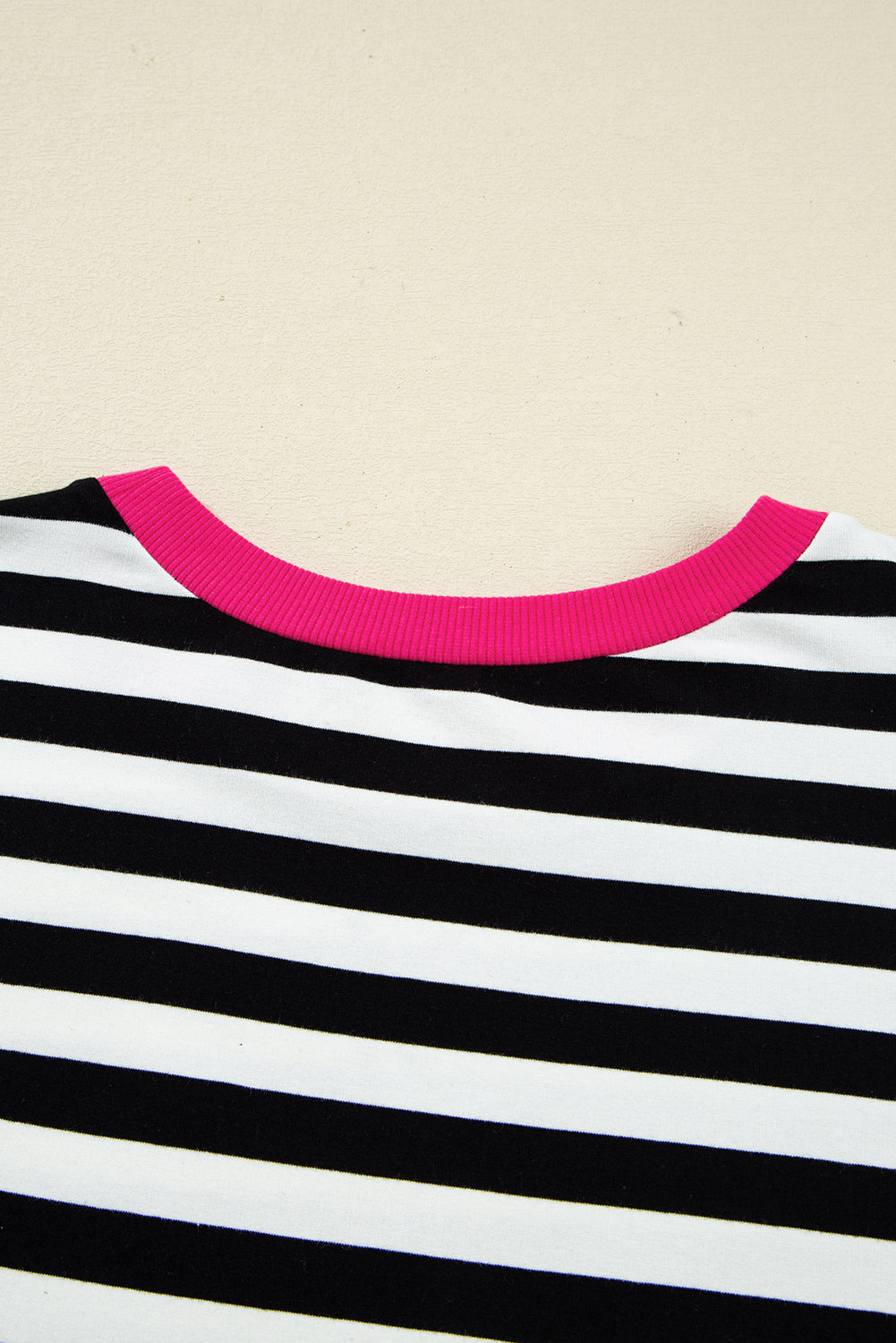 Stellar Stripes Black Stripe  Contrast Edge  Loungewear Plus Size Set