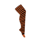 Thick Thigh Tribe -- Pumpkin Spice Stripes plus size Thigh Highs