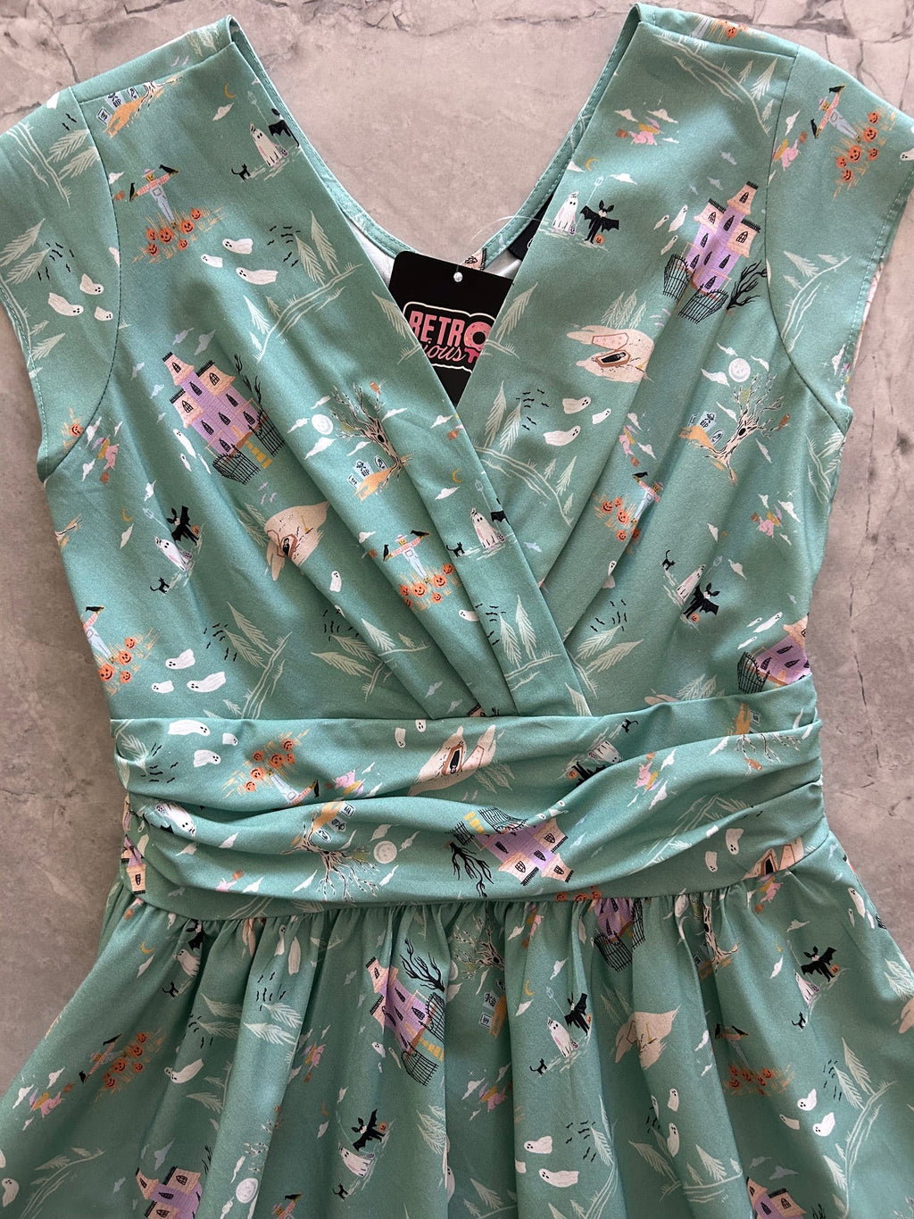 Retrolicious "Spooky Fun" Greta Vintage Inspired  Dress