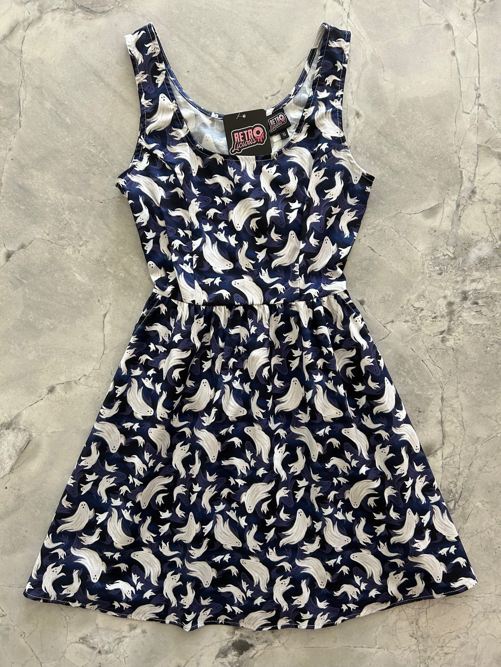 RETROLICIOUS: Flying Ghosts  Fit & Flare Mini Dress
