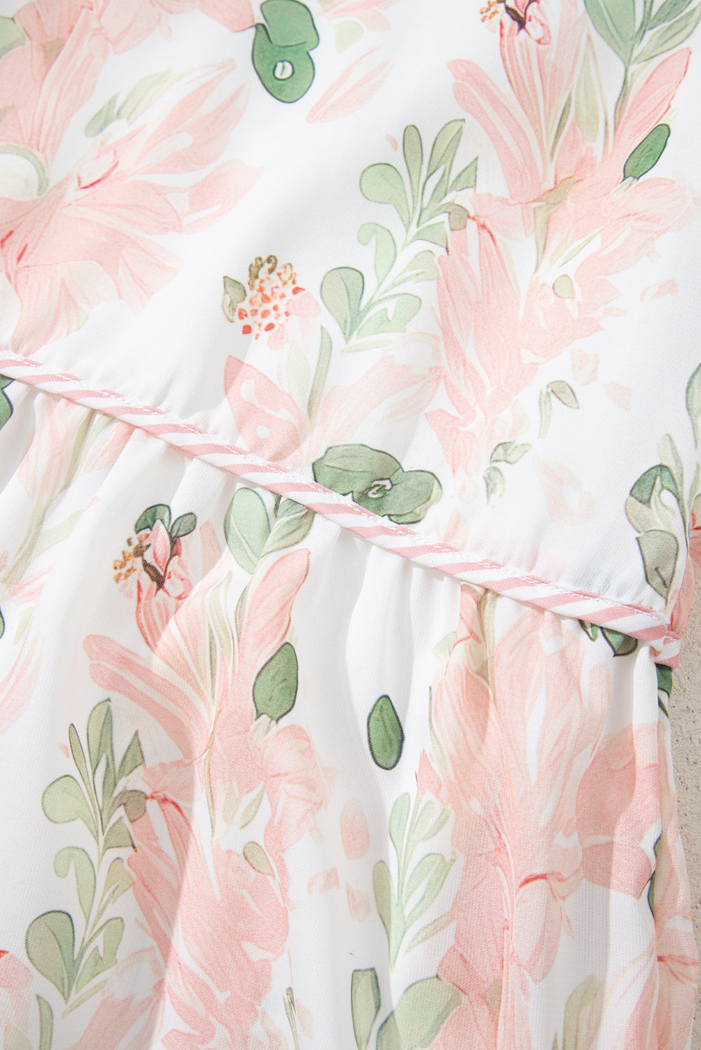 Floral Galaxy Pink Plus Size Mini Dress