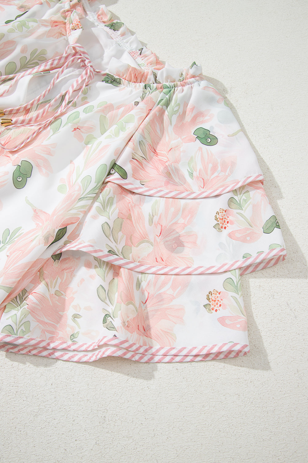 Floral Galaxy Pink Plus Size Mini Dress