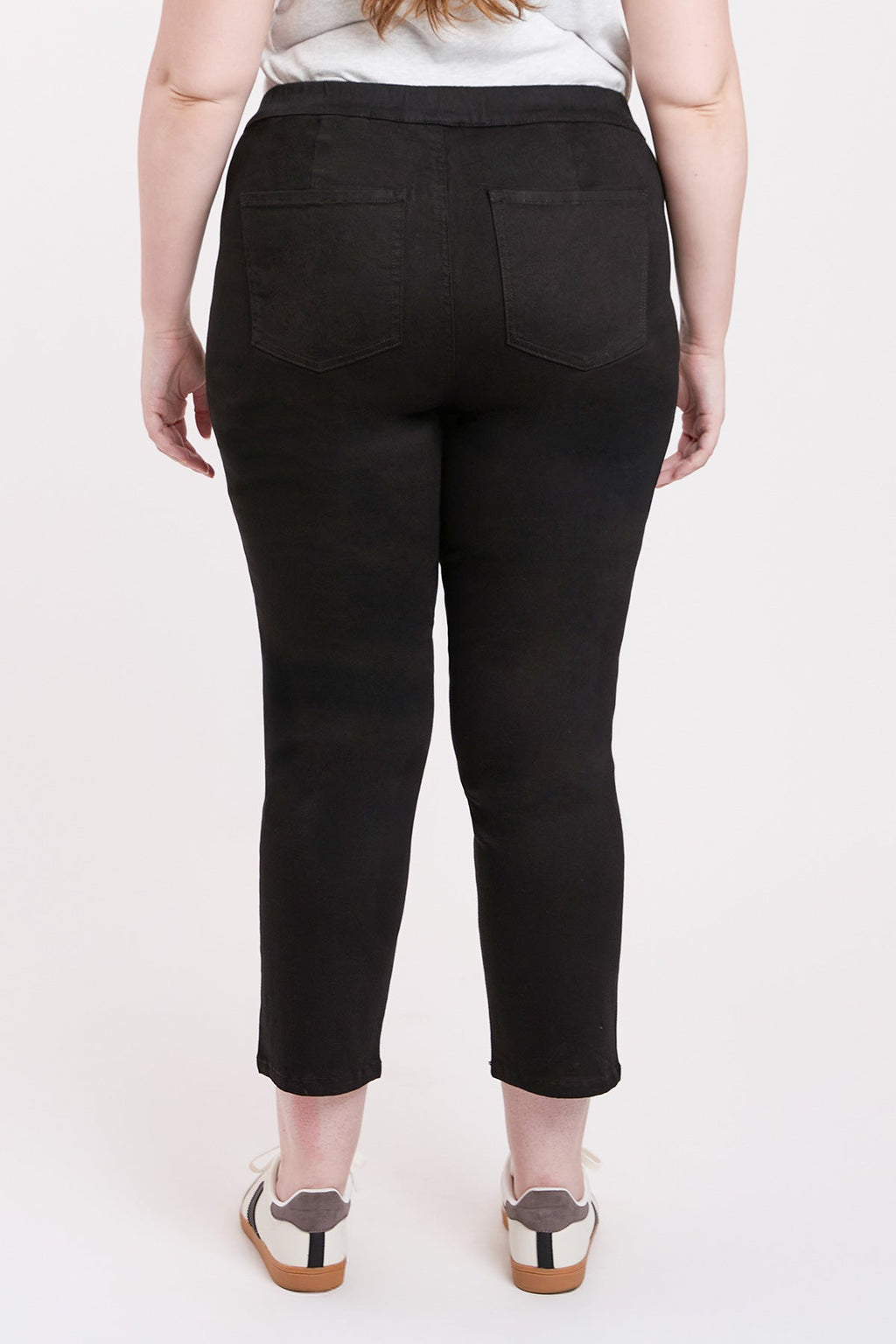 YMI Jeans Women's Plus High Rise Pull On Straight Leg Jogger