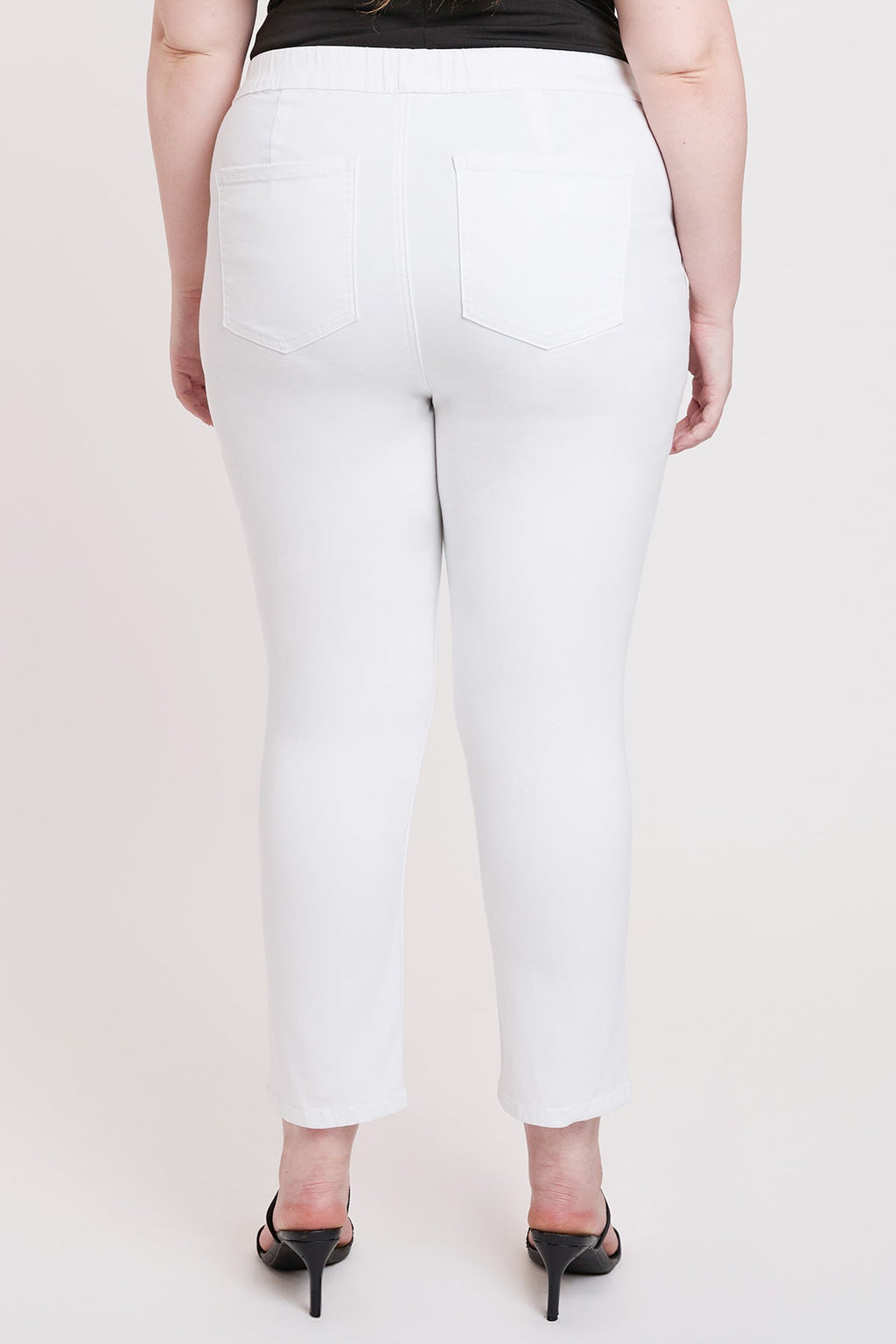 YMI Jeans Women's Plus High Rise Pull On Straight Leg Jogger