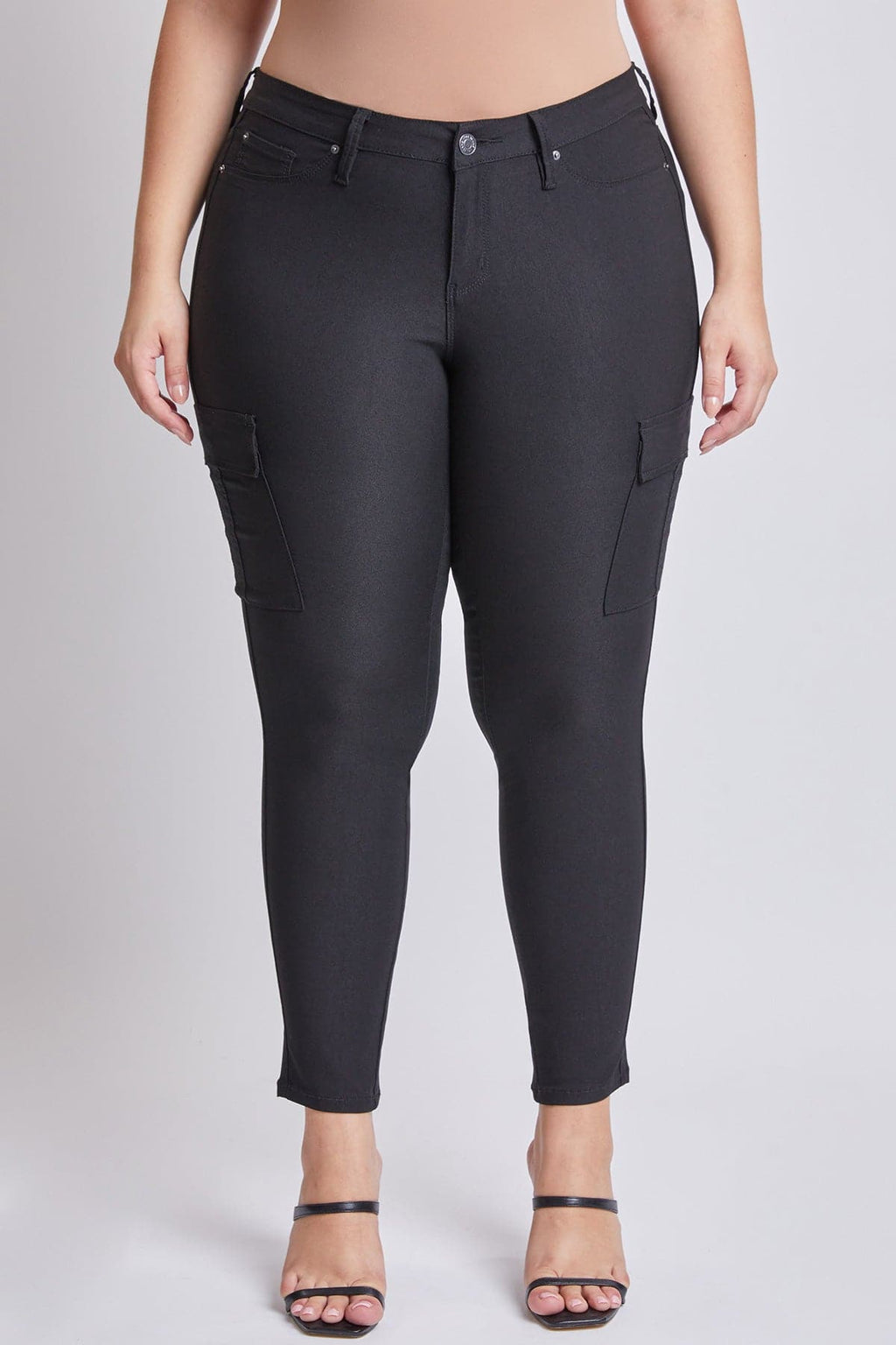 YMI Jeans Women's Plus Hyperstretch Skinny Cargo Pants
