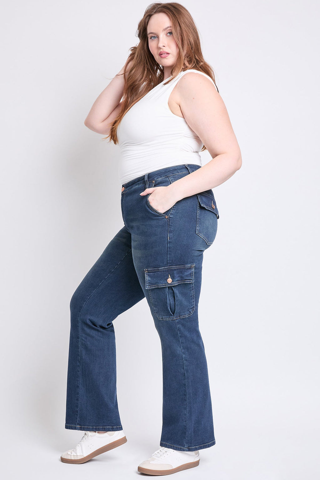 YMI Jeans  Women's Plus Low Rise Straight Leg Skater Jeans