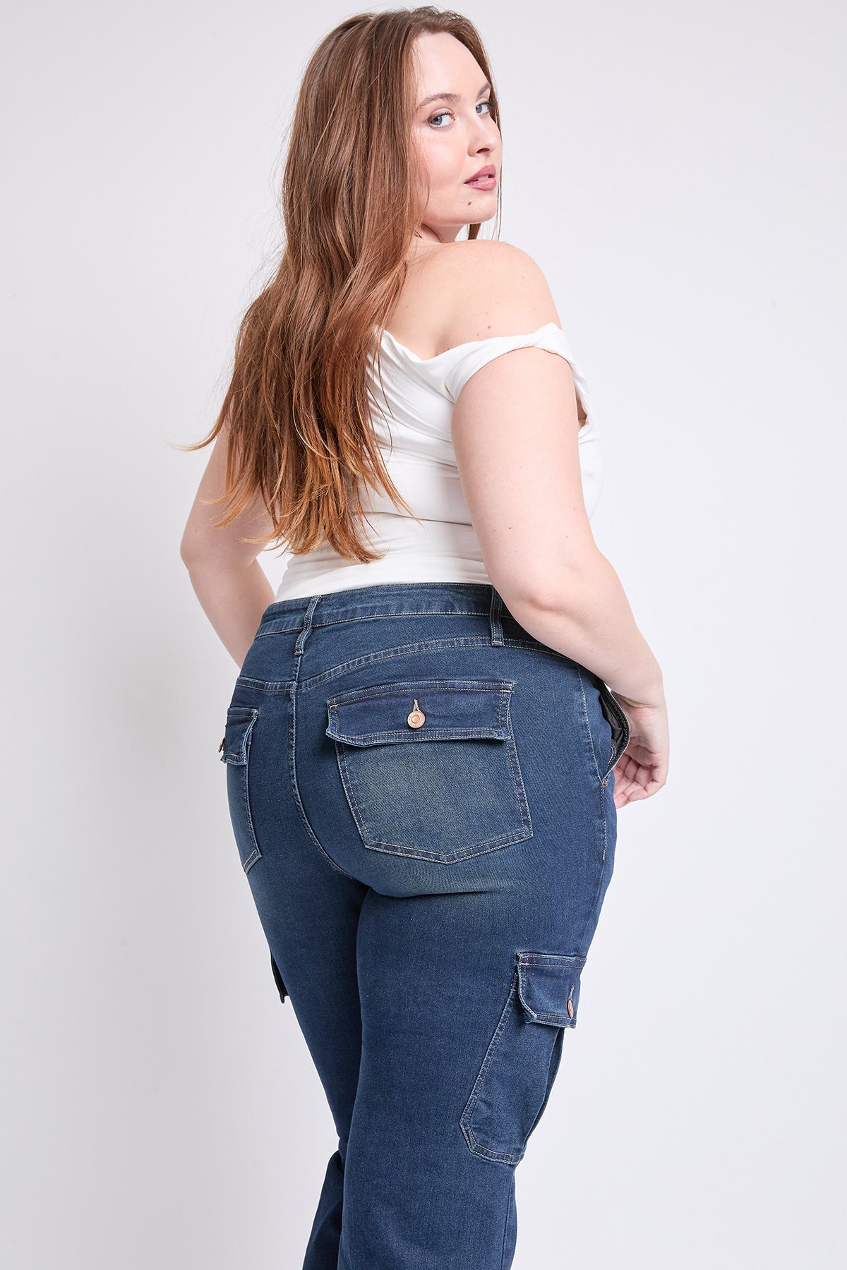 YMI Jeans  Women's Plus Low Rise Straight Leg Skater Jeans