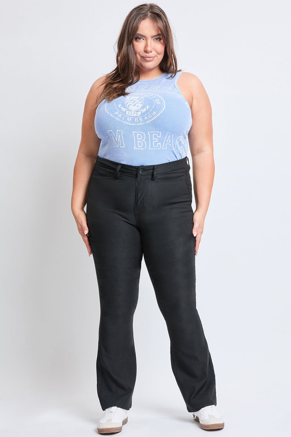YMI Jeans Women's Plus Hyperstretch Flare Pants