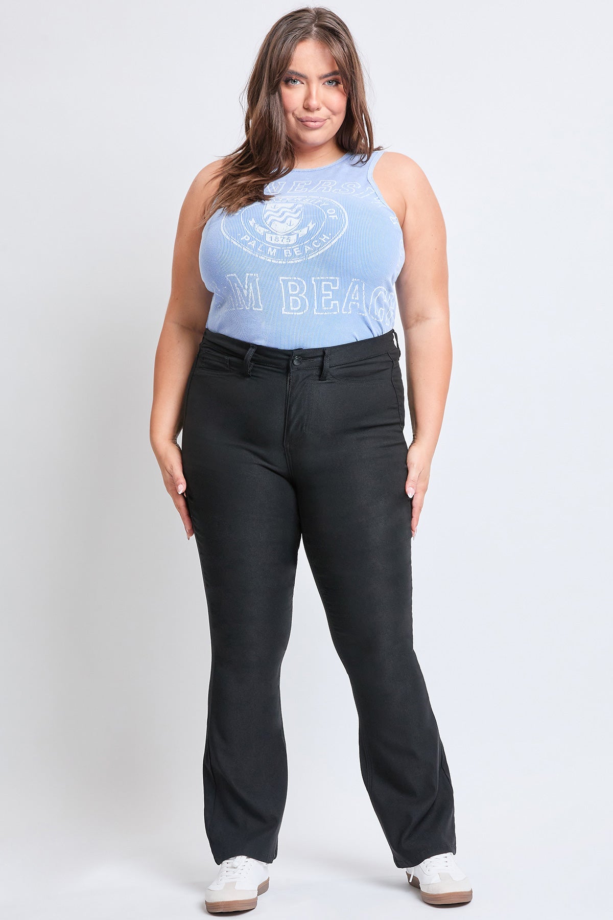 YMI Jeans Women's Plus Hyperstretch Flare Pants