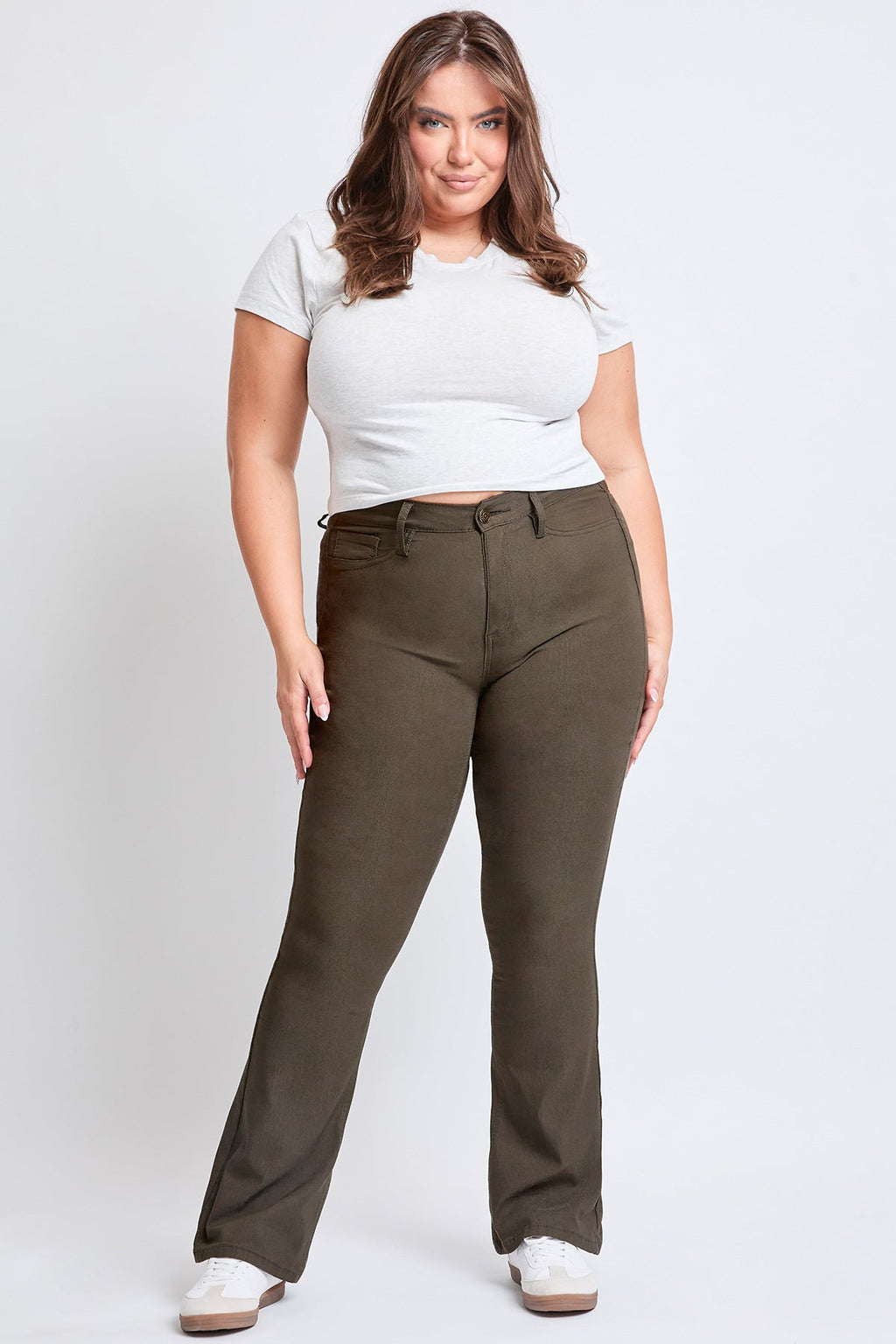 YMI Jeans Women's Plus Hyperstretch Flare Pants
