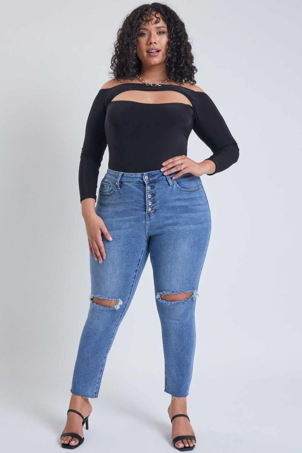 YMI Jeans Women's Plus Dream  Ankle Jeans