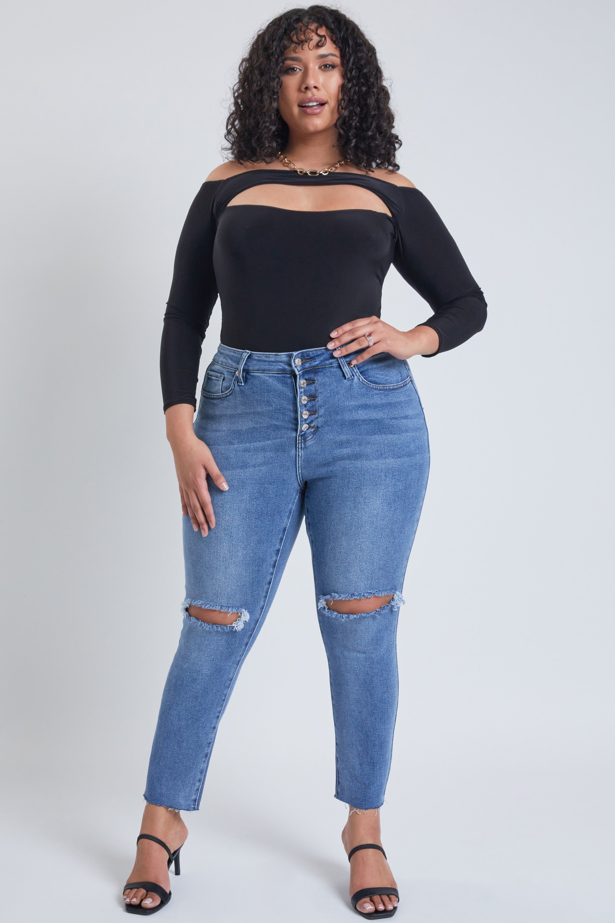 YMI Jeans Women's Plus Dream  Ankle Jeans