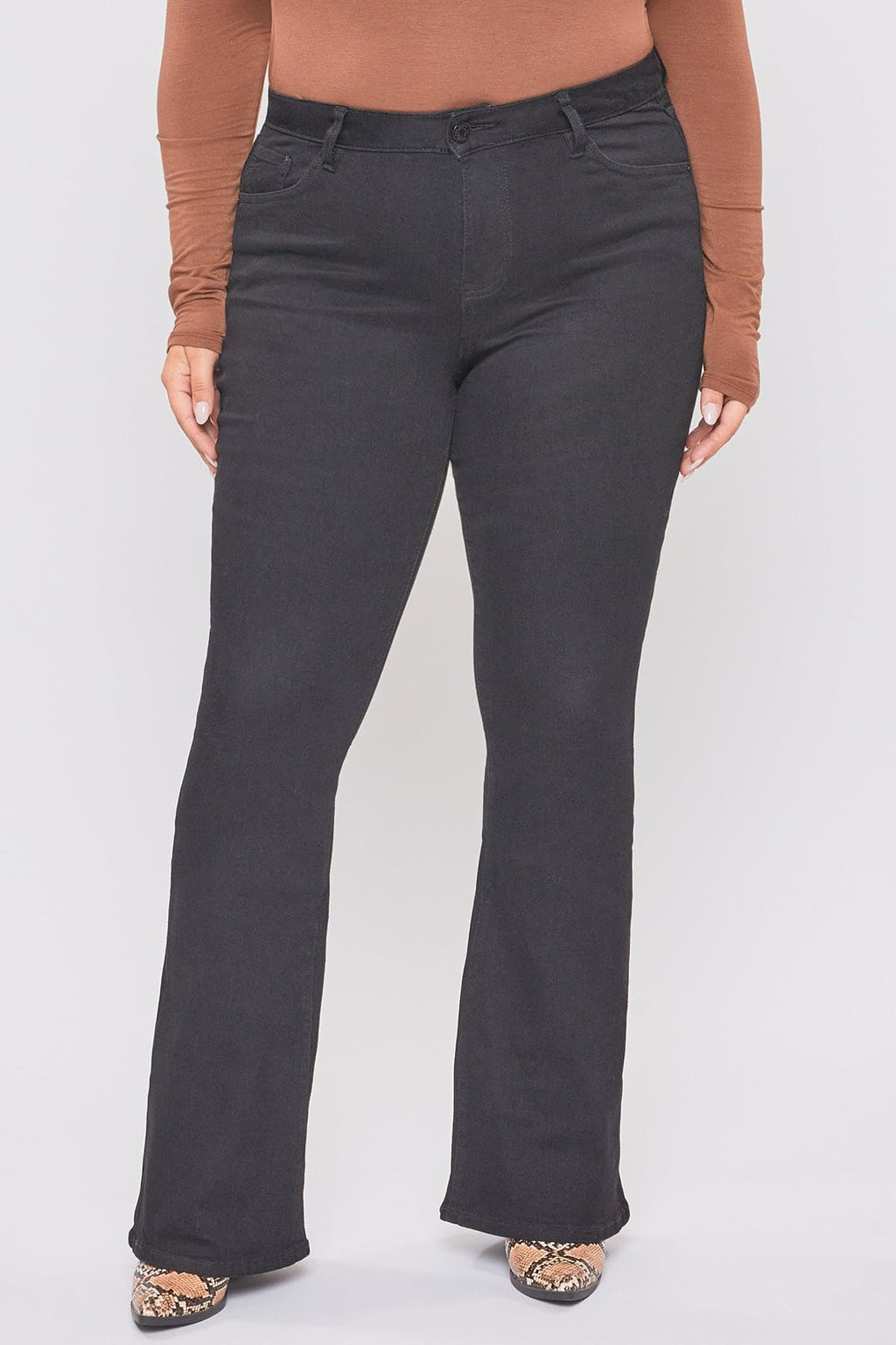 YMI Jeans Women's Plus Size Basic Flare Jeans