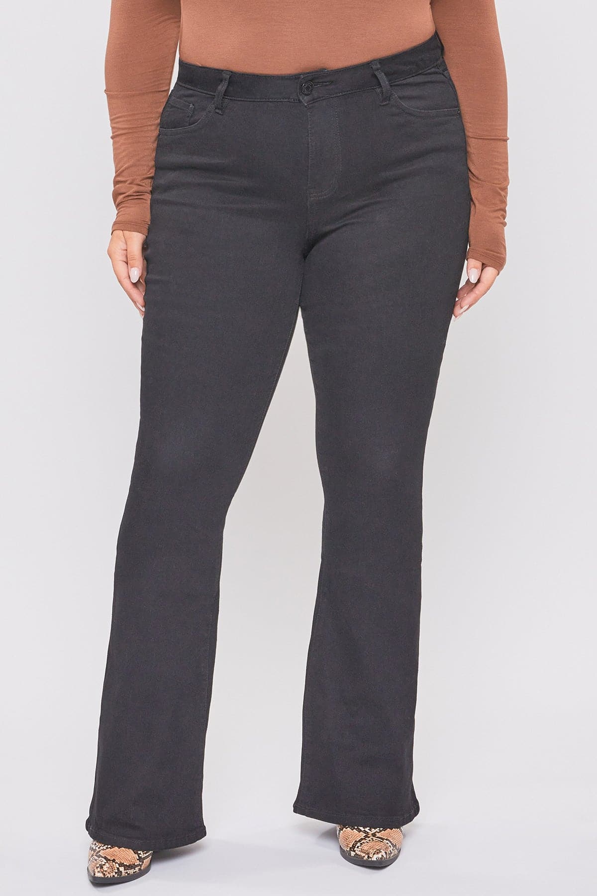 YMI Jeans Women's Plus Size Basic Flare Jeans