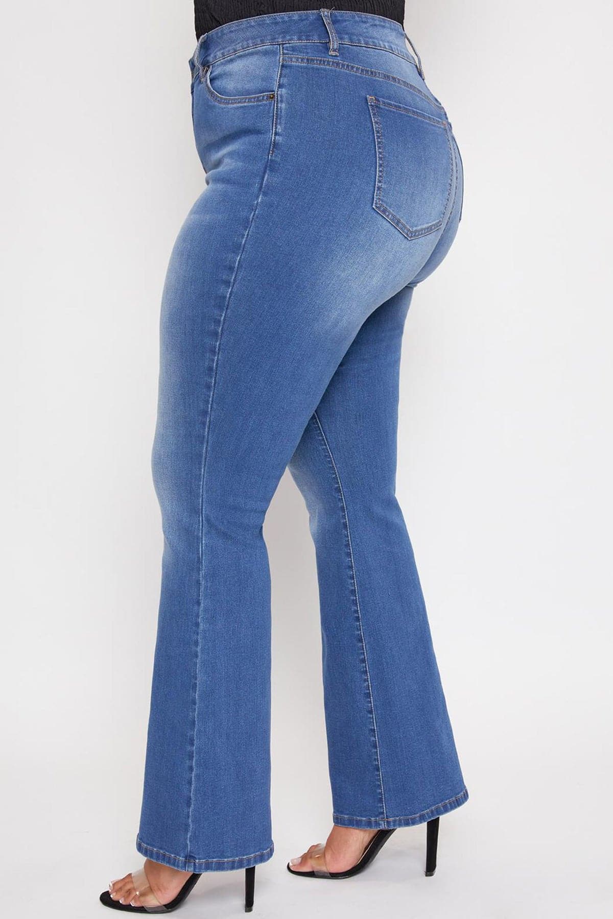 YMI Jeans Women's Plus Size Basic Flare Jeans