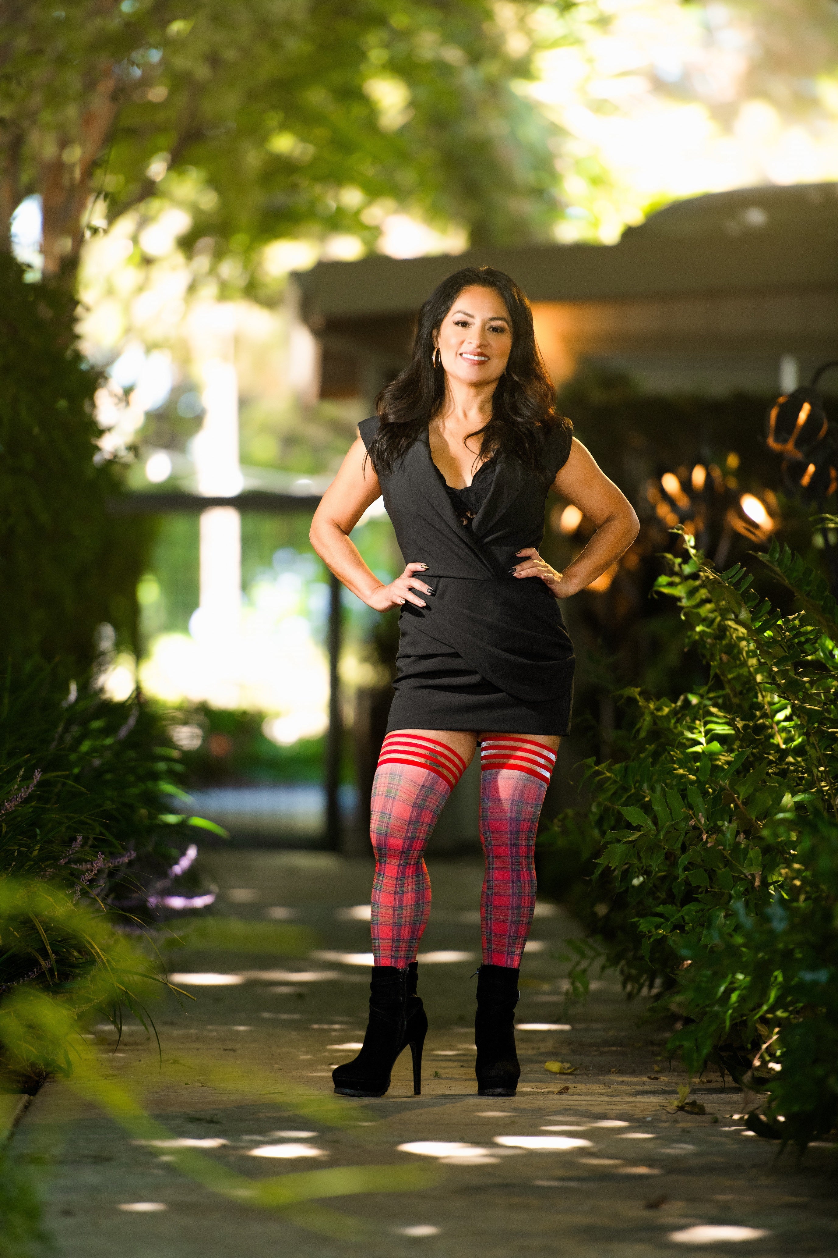 Kix'ies - Grace: Red Plaid Thigh Highs.