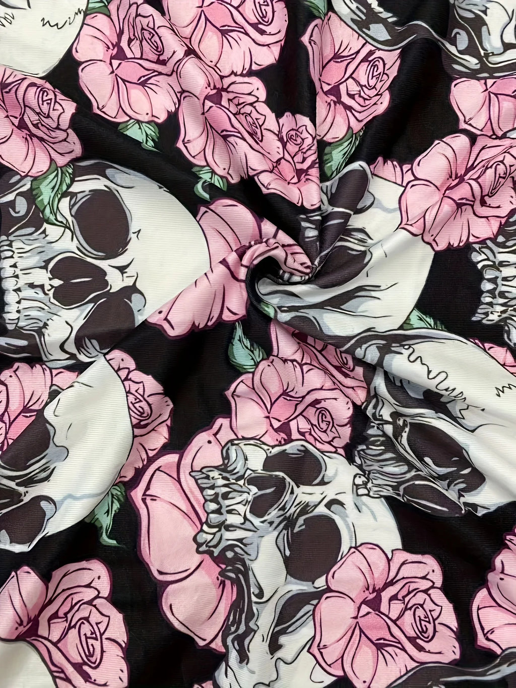 Stellar Skulls Camp Plus Size Top.