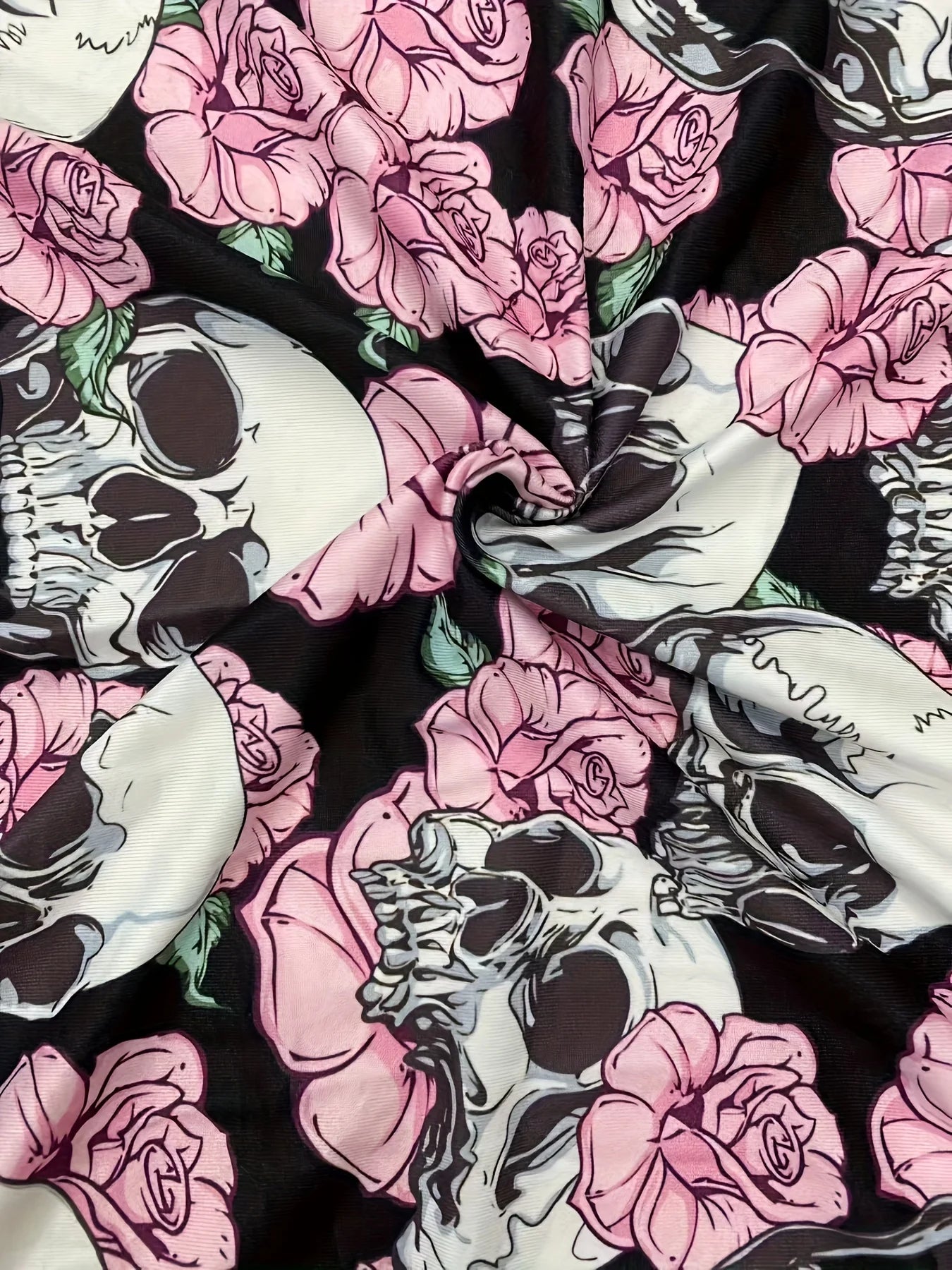 Stellar Skulls Camp Plus Size Top.