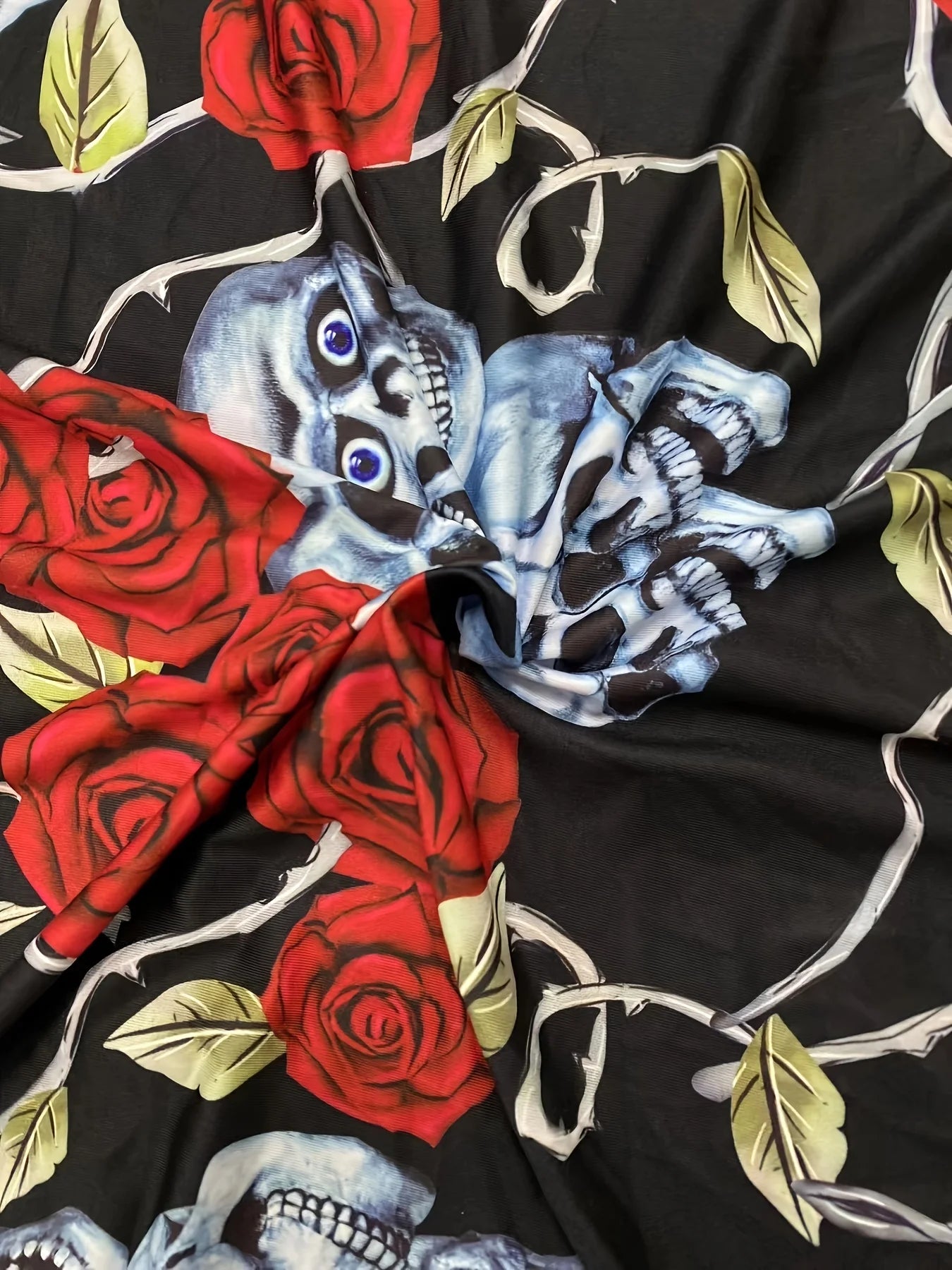 Stellar Skulls Camp Plus Size Top.
