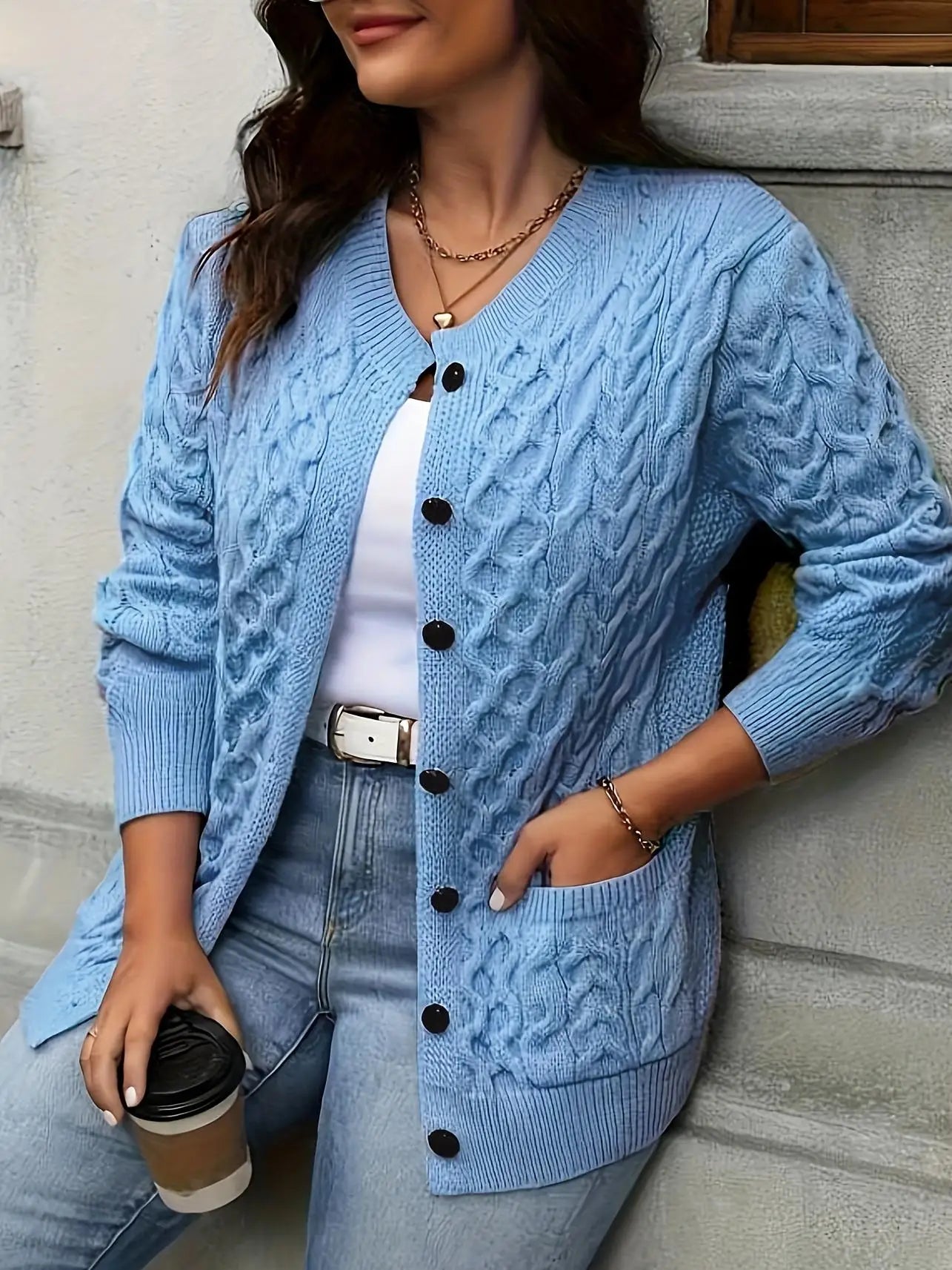 The Lunar Love Cable Knit Cardigan