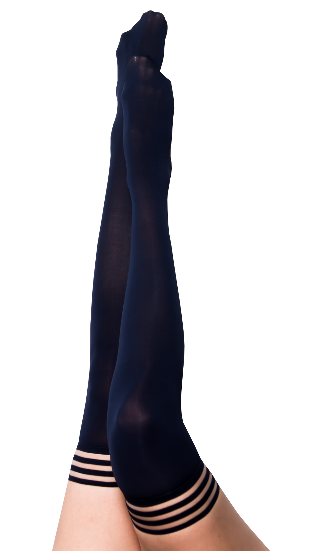 Kix'ies - Selma: Navy, An Understated Elegance. Petite to Plus Size Thigh Highs