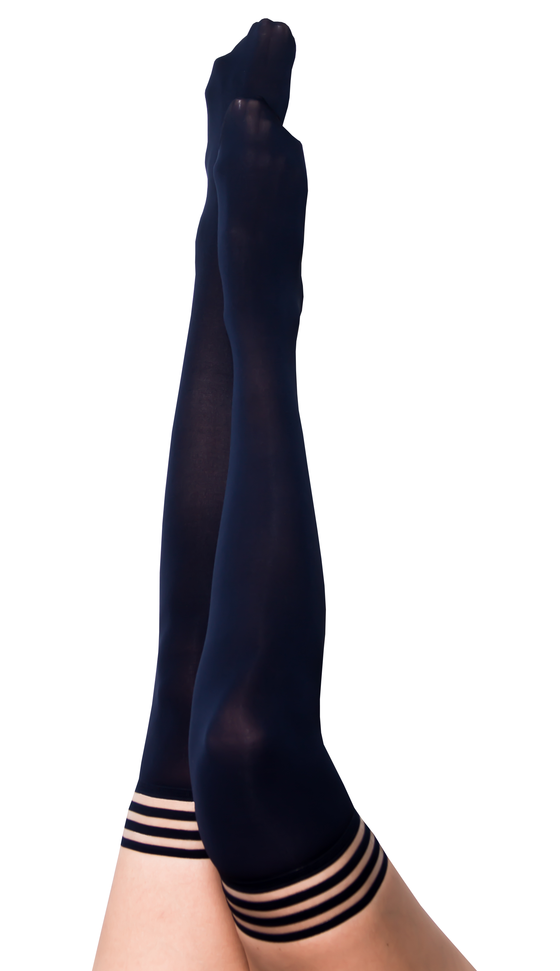 Kix'ies - Selma: Navy, An Understated Elegance. Petite to Plus Size Thigh Highs