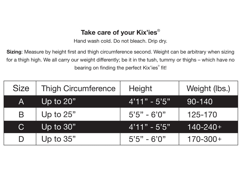 Kix'ies - Lois: A Hint of Class and a Bit of Sexy "Seam" Perfect. Petite to Plus Size Thigh Highs