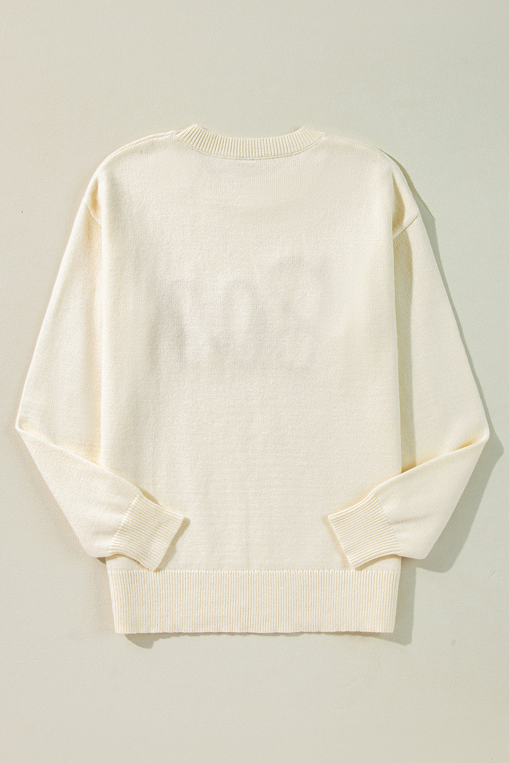 Spooky Boo Drop Shoulder Knit Sweater