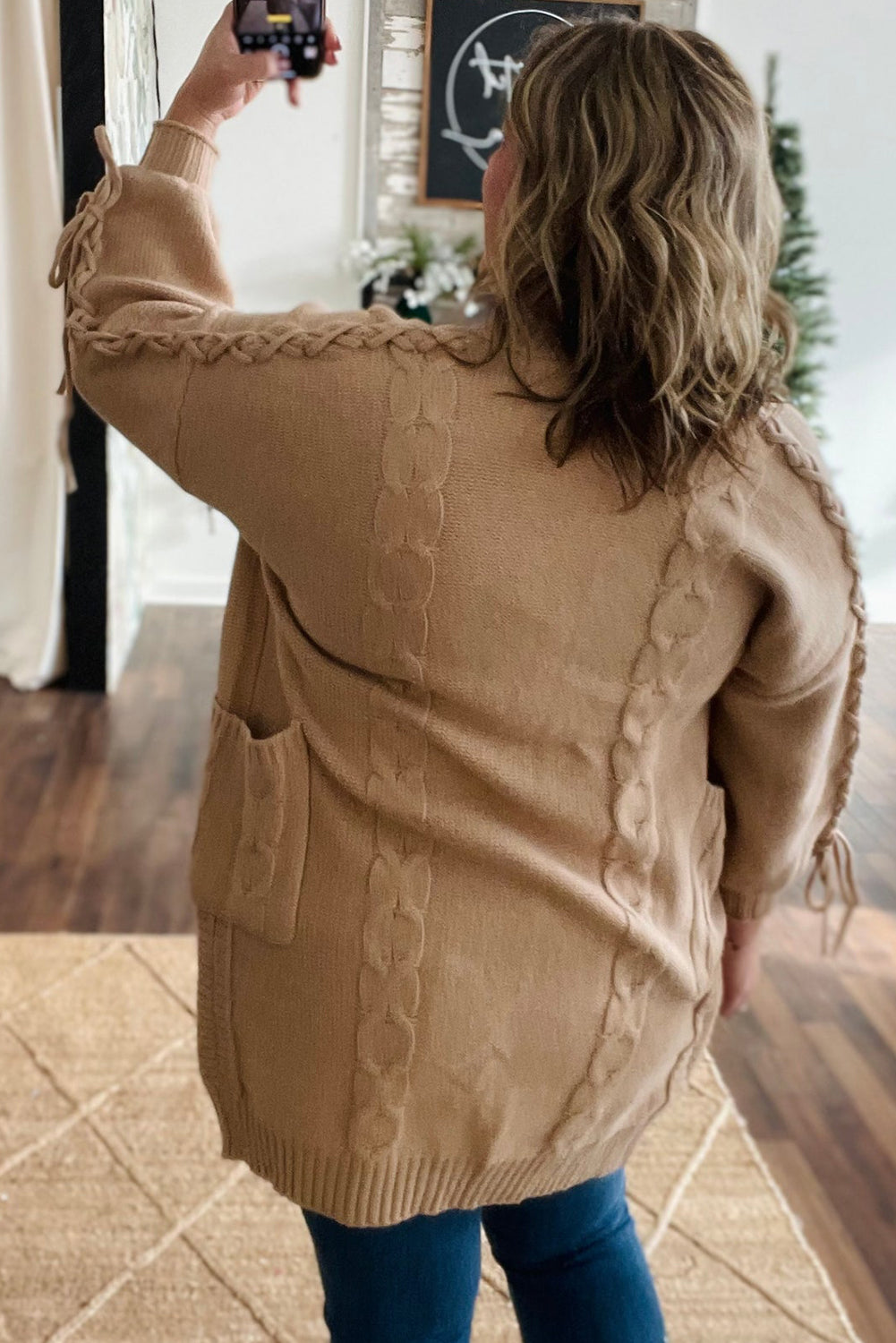 Starlight Stitches Cable Knit Cardigan